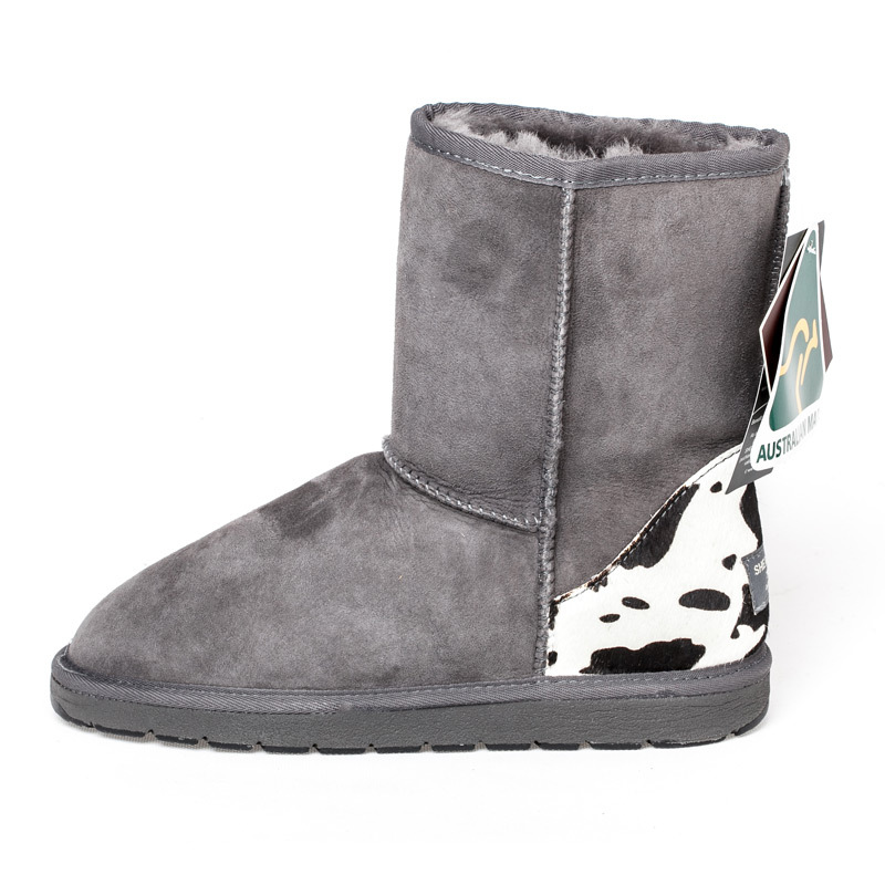 澳大利亚进口女中筒靴-SHEARERSUGG款经典花纹中筒靴雪地靴