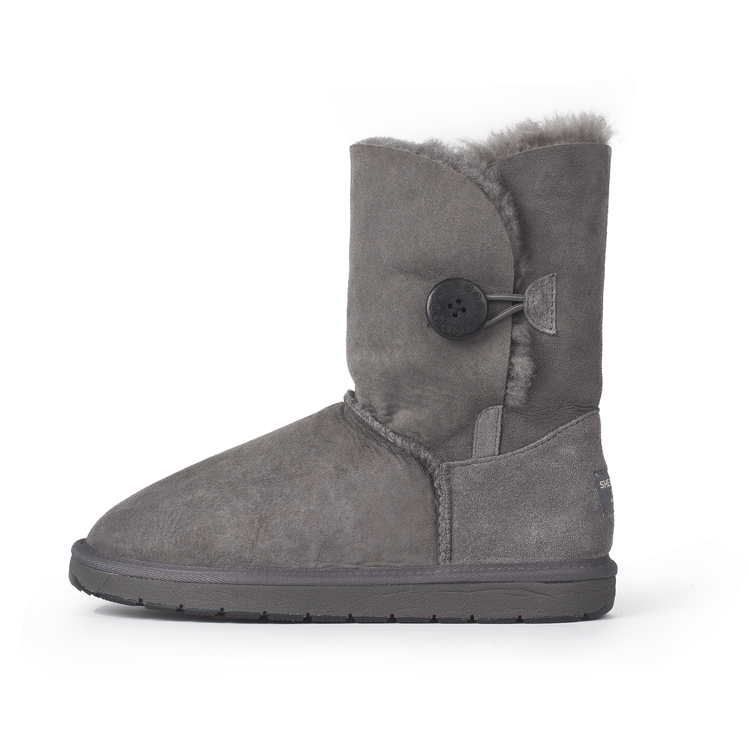 澳大利亚进口单扣雪地靴-SHEARERSUGG款中筒单扣靴雪地靴