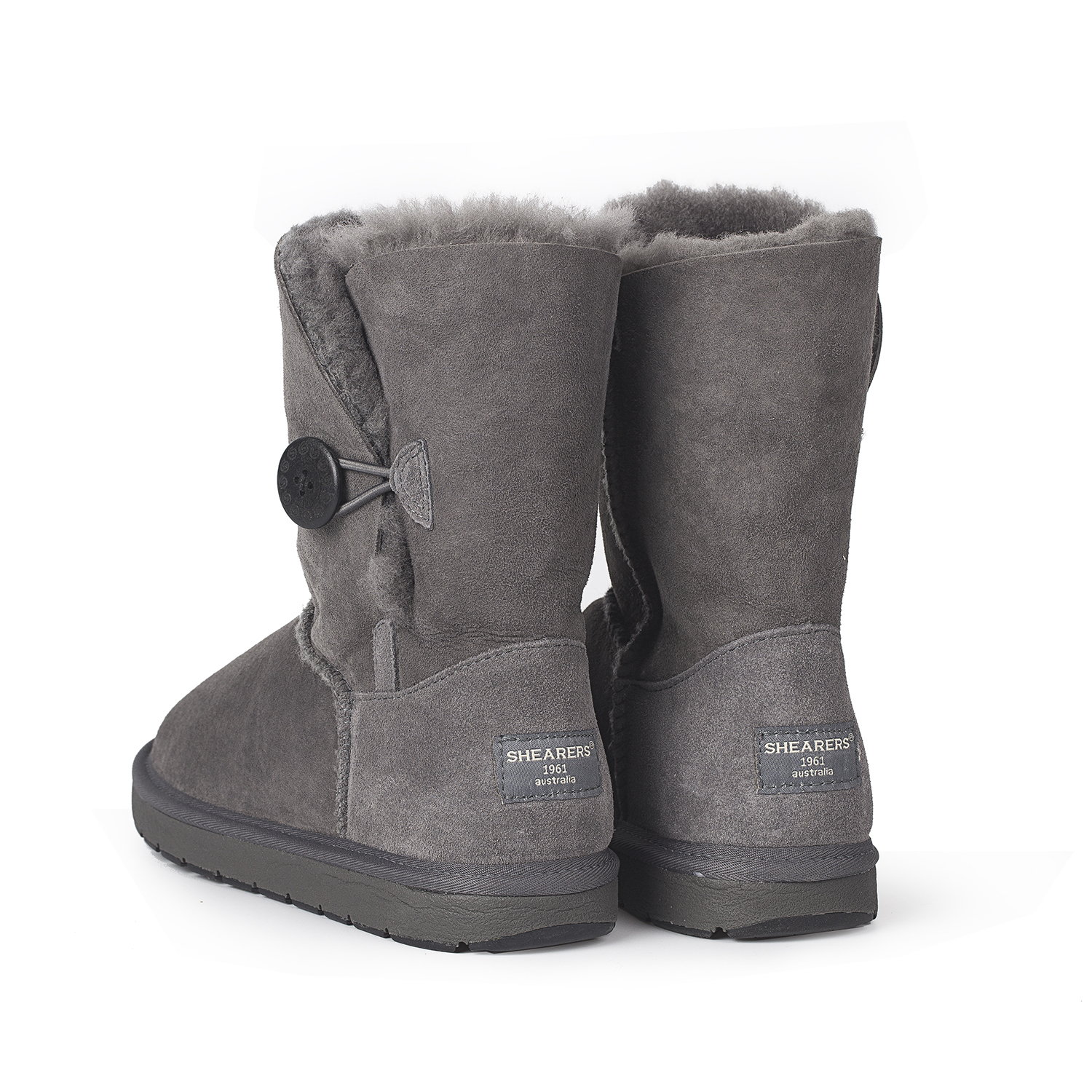 澳大利亚进口单扣雪地靴-SHEARERSUGG款中筒单扣靴雪地靴