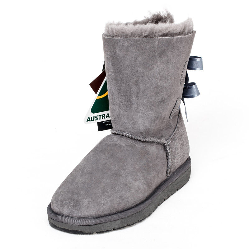 澳大利亚进口流苏雪地靴-SHEARERSUGG款后蝴蝶结中筒靴雪地靴 - 流苏雪地靴 澳大利亚进口流苏雪地靴-SHEARERSUGG款后蝴蝶结中筒靴雪地靴 - 流苏雪地靴