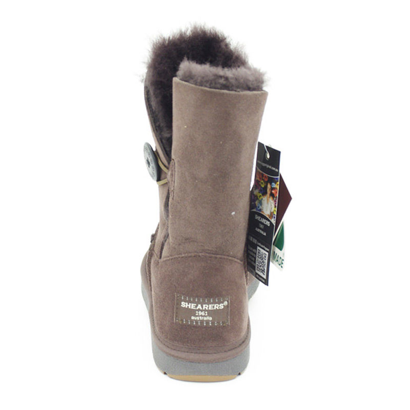 澳大利亚进口漆皮女靴-SHEARERSUGG款中筒单扣靴雪地靴