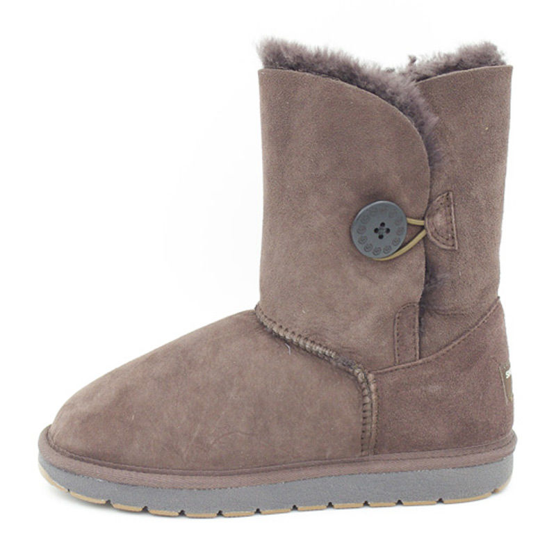 澳大利亚进口漆皮女靴-SHEARERSUGG款中筒单扣靴雪地靴