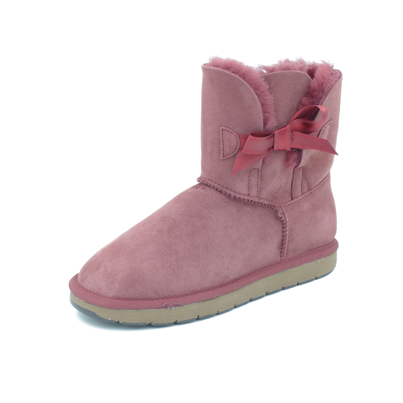 澳大利亚进口松糕厚底雪地靴-SHEARERSUGG款侧蝴蝶结短筒靴雪地靴 - 松糕厚底雪地靴 澳大利亚进口松糕厚底雪地靴-SHEARERSUGG款侧蝴蝶结短筒靴雪地靴 - 松糕厚底雪地靴