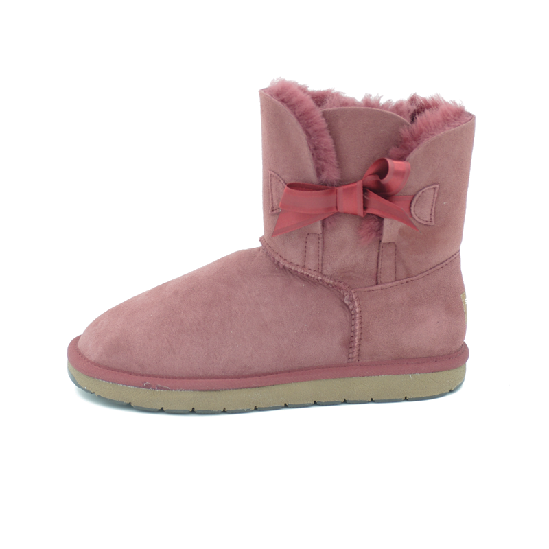 澳大利亚进口经典短款低筒雪地靴-SHEARERSUGG款侧蝴蝶结短筒靴雪地靴