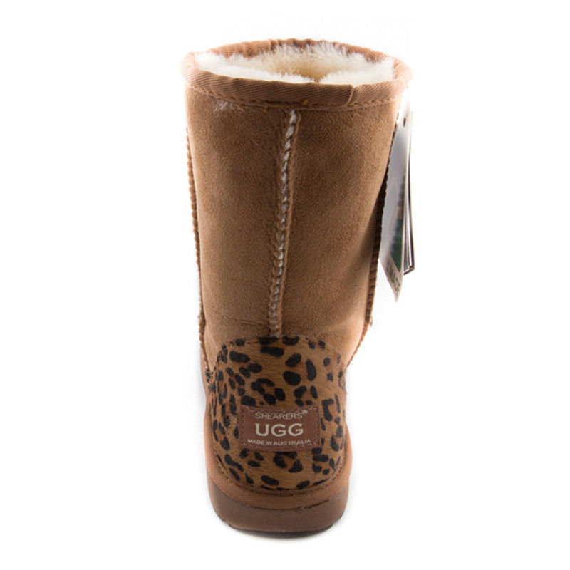 澳大利亚进口高帮雪地靴-SHEARERSUGG款经典花纹中筒靴雪地靴