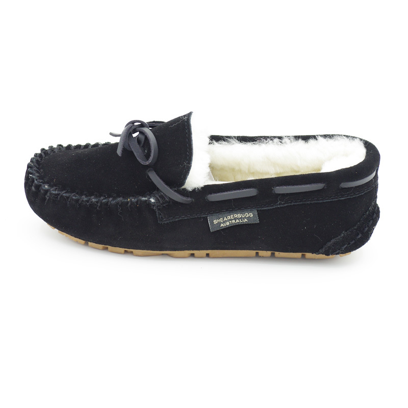 澳大利亚进口女生冬季豆豆鞋-SHEARERSUGG款莫卡辛豆豆鞋磨砂船鞋