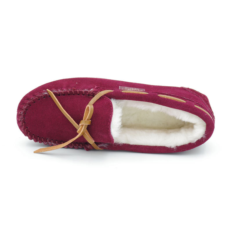 澳大利亚进口女孩豆豆鞋-SHEARERSUGG款莫卡辛豆豆鞋磨砂船鞋