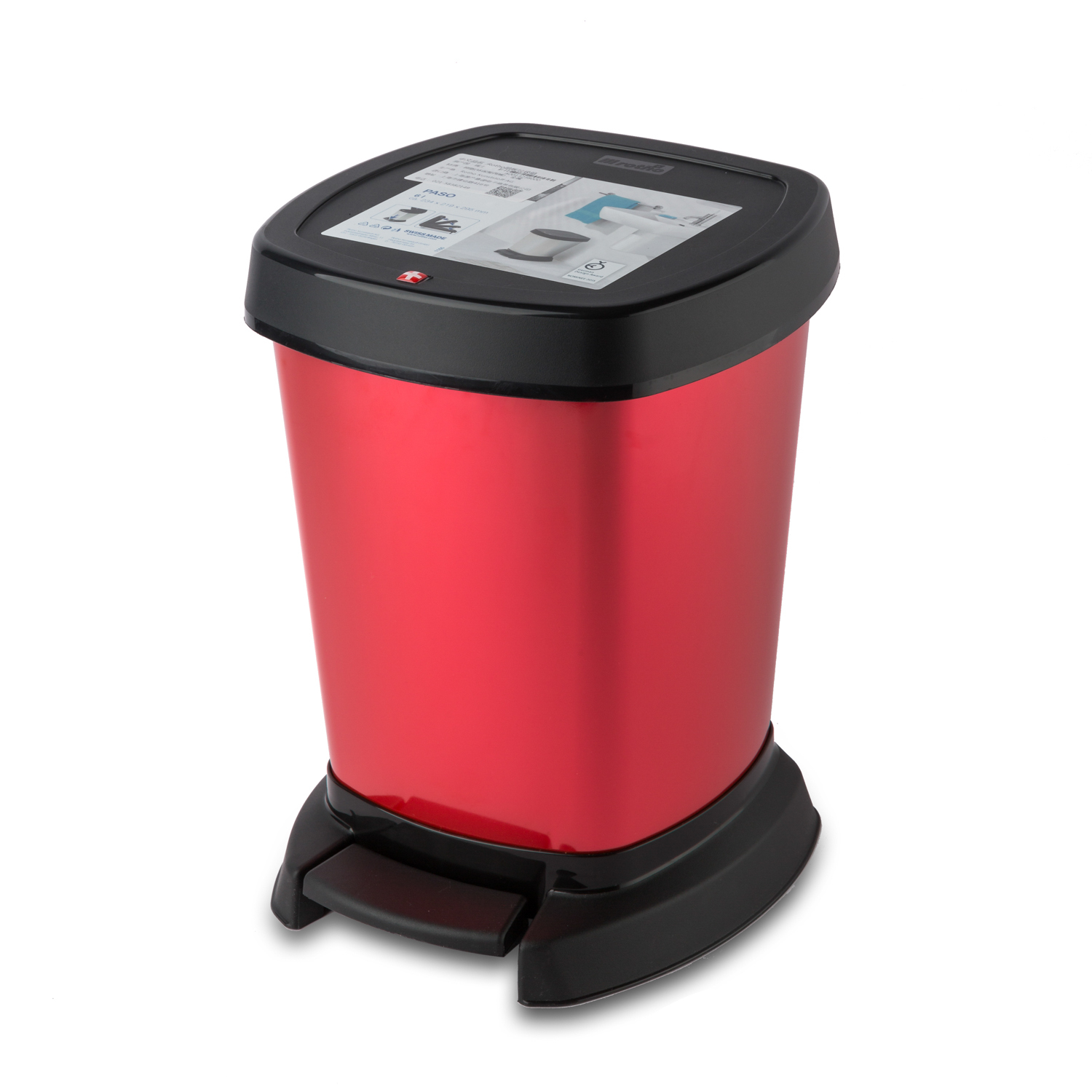 瑞士原产Rotho居家踏板垃圾箱垃圾桶垃圾篓