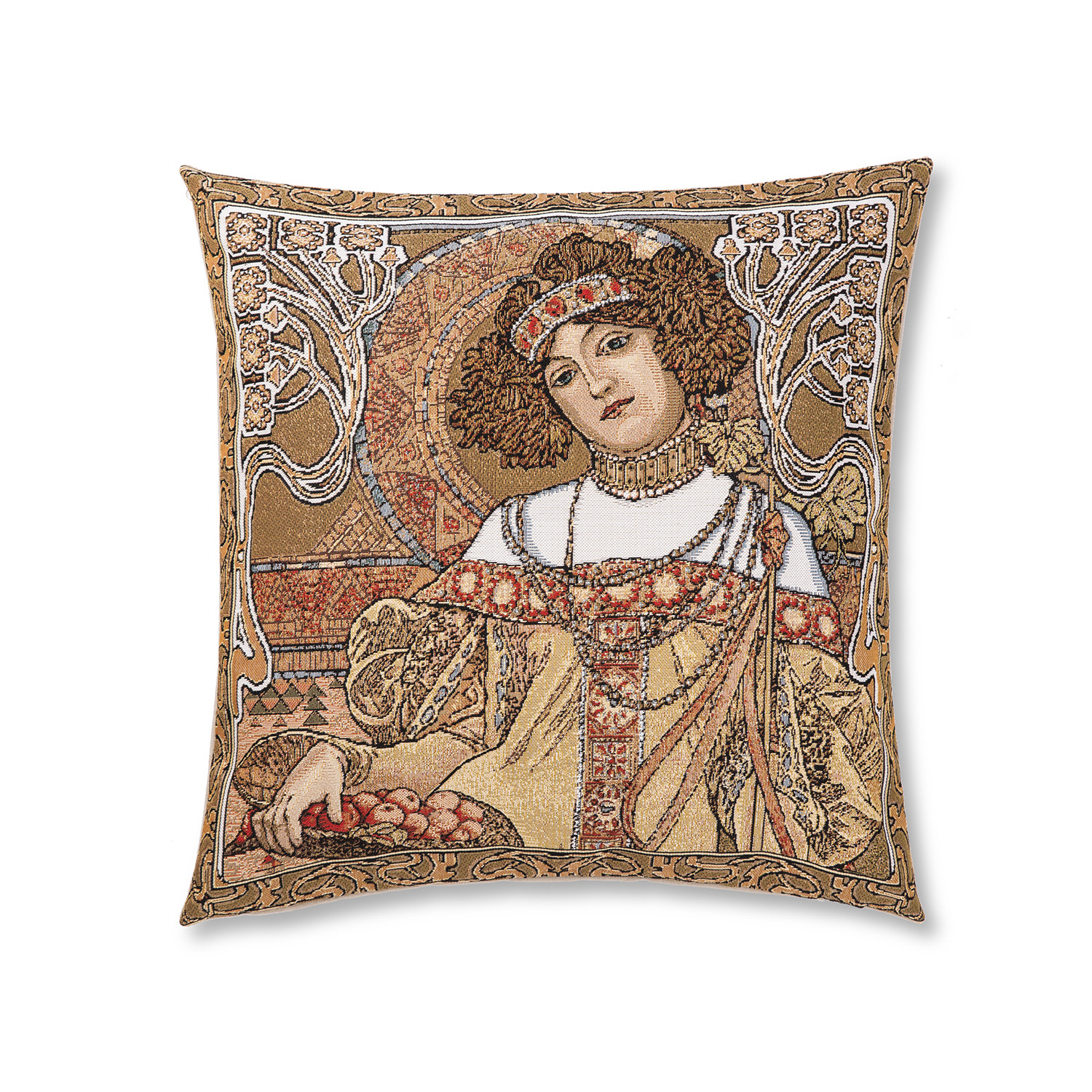 比利时原产 GK-ART织锦靠枕套抱枕套“秋天-木栅”图案 比利时原产 GK-ART织锦靠枕套抱枕套“秋天-木栅”图案