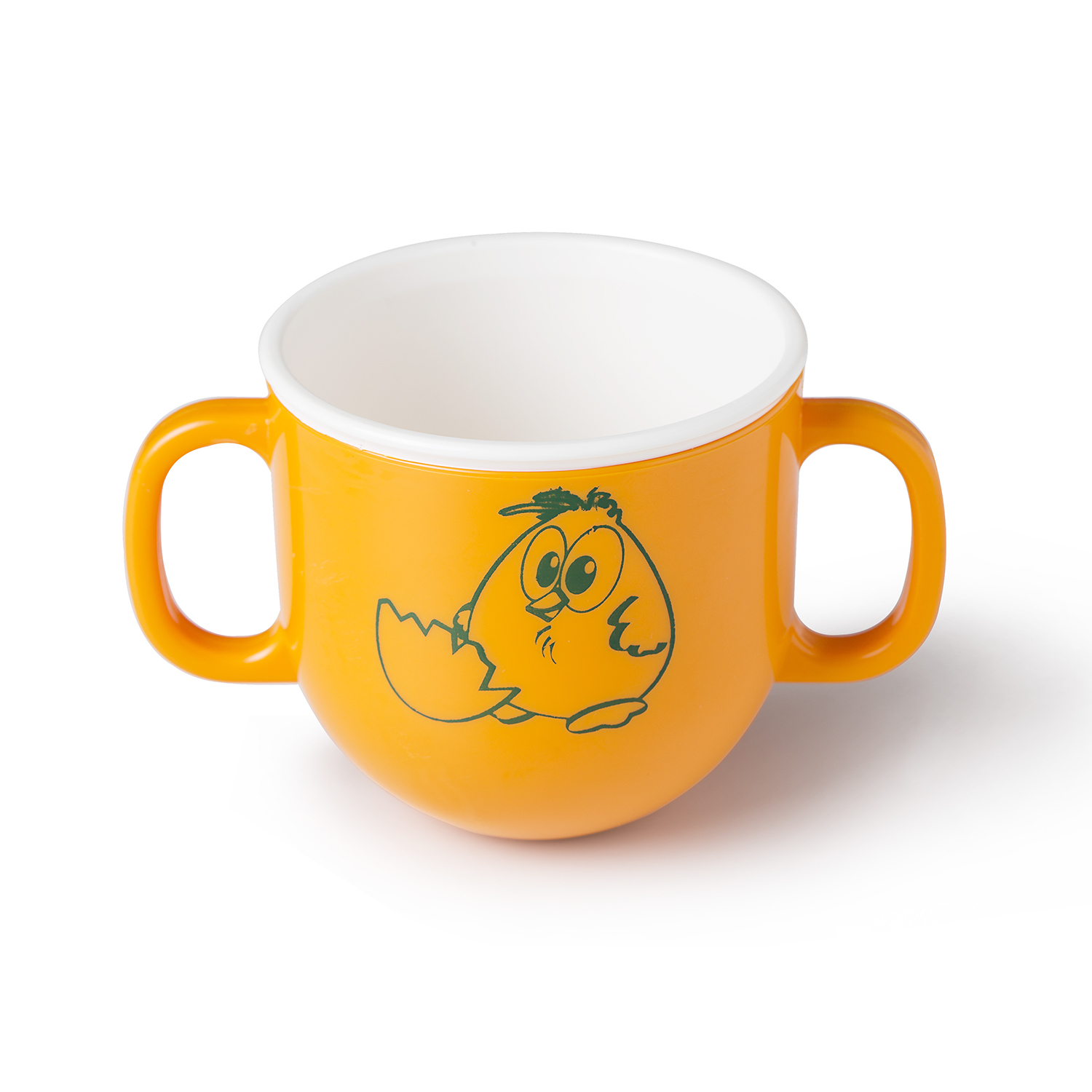 意大利进口双手柄水杯-Cosmoplast儿童双手柄不倒水杯有盖带礼品包装