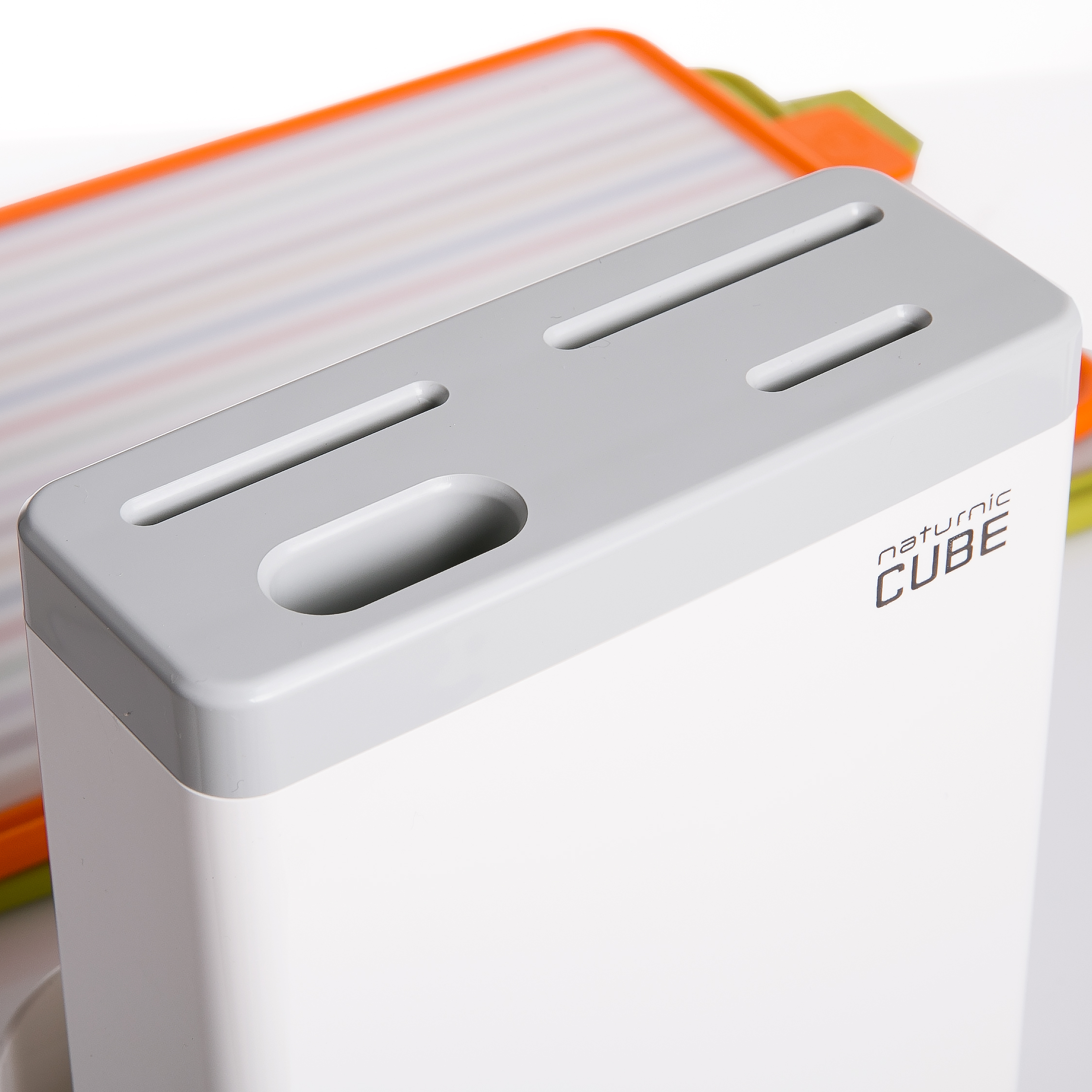 韩国进口家用厨房置物架-Naturnic家用抗菌刀架+抗菌菜板套装