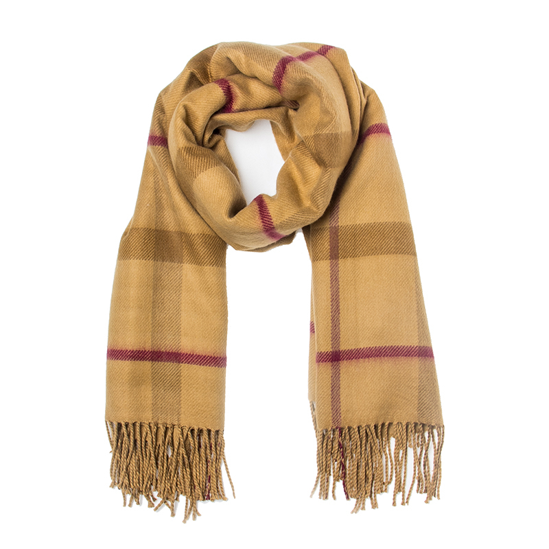 韩国进口红色格子围巾-JUNGHWA英伦风披风版围巾