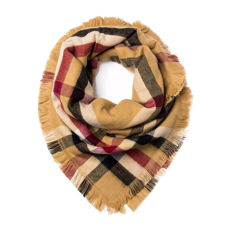 韩国进口女士围巾-JUNGHWA英伦风轻柔保暖时尚围巾