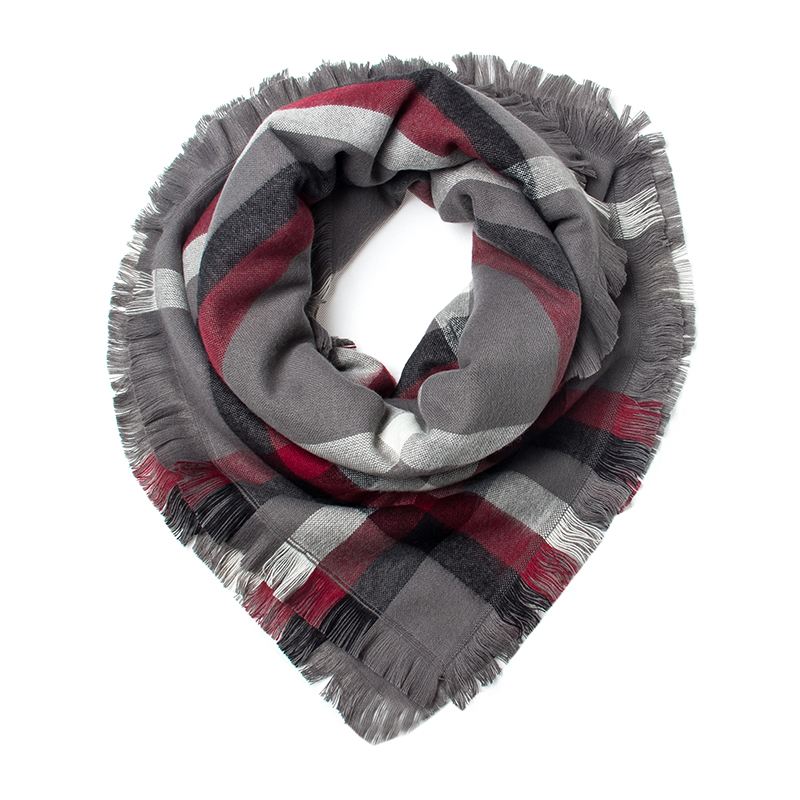 韩国进口披肩围巾-JUNGHWA英伦风轻柔保暖时尚围巾