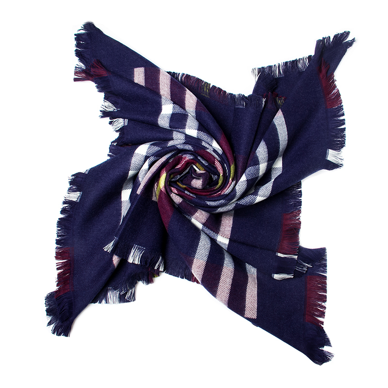 韩国进口男款围巾-JUNGHWA英伦风羊毛款保暖围巾