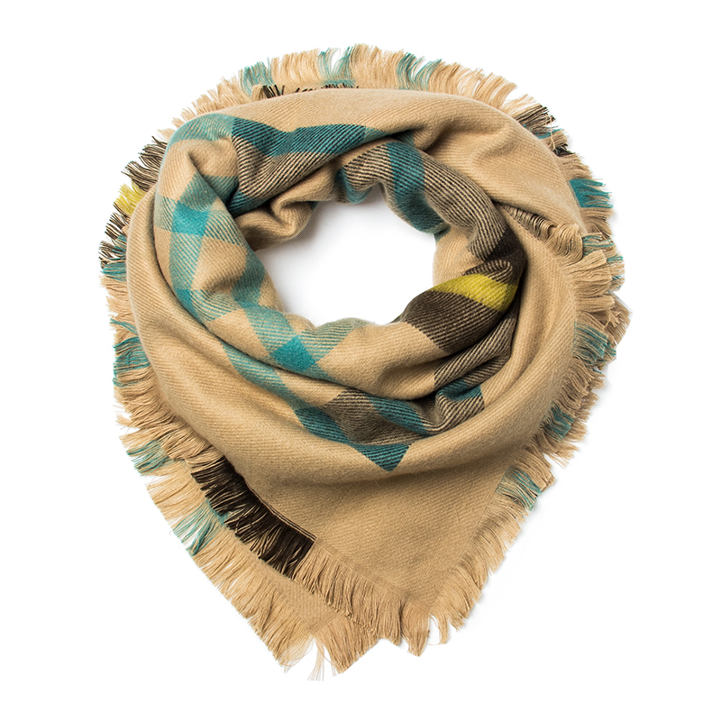 韩国进口情侣围巾-JUNGHWA英伦风羊毛款保暖围巾