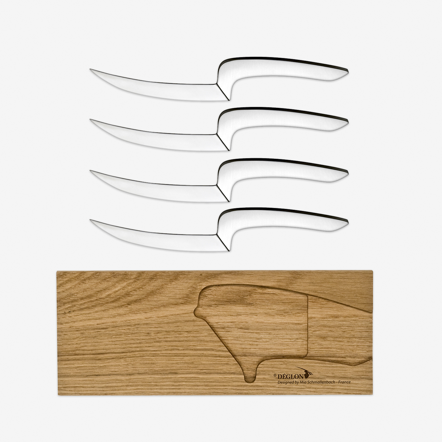 法国原产DEGLON迷婷不锈钢牛排刀组合四件套