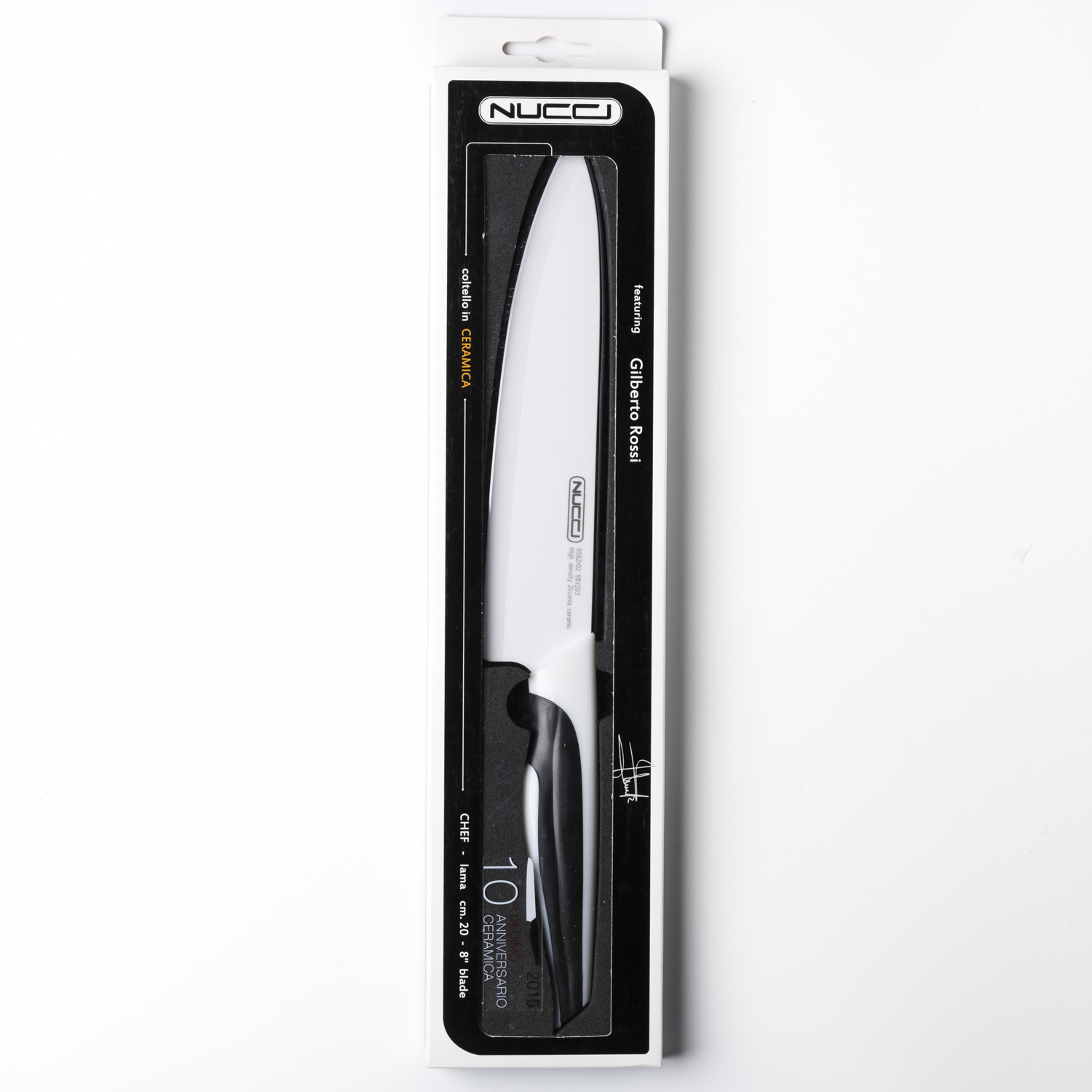 意大利进口主厨刀刀具-CLASSE NUCCI陶瓷主厨刀20CM刀刃