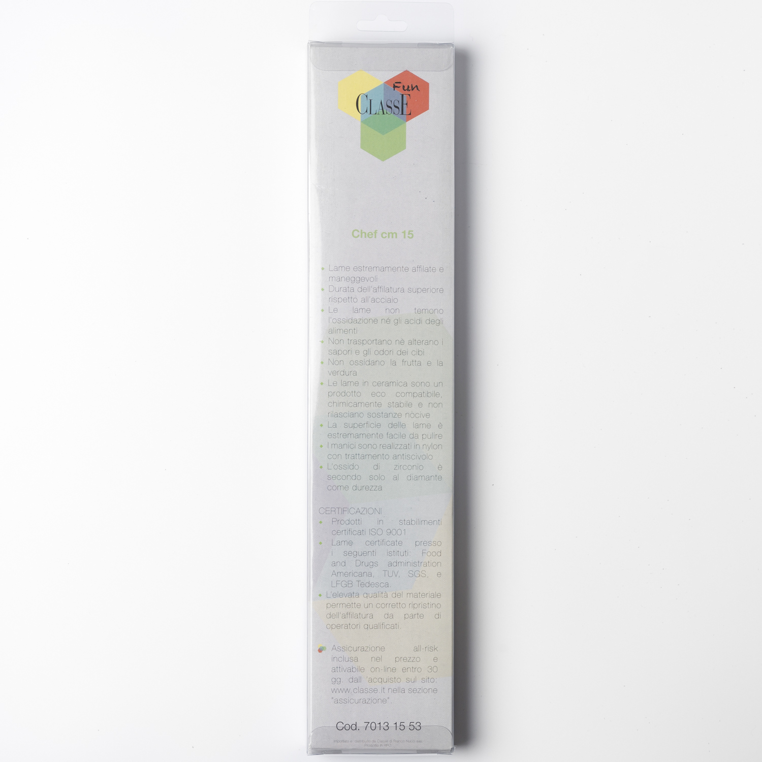 意大利进口主厨刀菜刀-CLASSE FUN陶瓷主厨刀