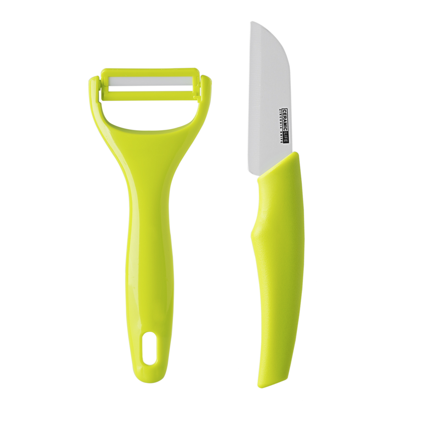 韩国进口多功能削皮刀-CERAMICLIFE陶瓷工艺水果刀+削皮刀2件套 - 多功能削皮刀 韩国进口多功能削皮刀-CERAMICLIFE陶瓷工艺水果刀+削皮刀2件套 - 多功能削皮刀