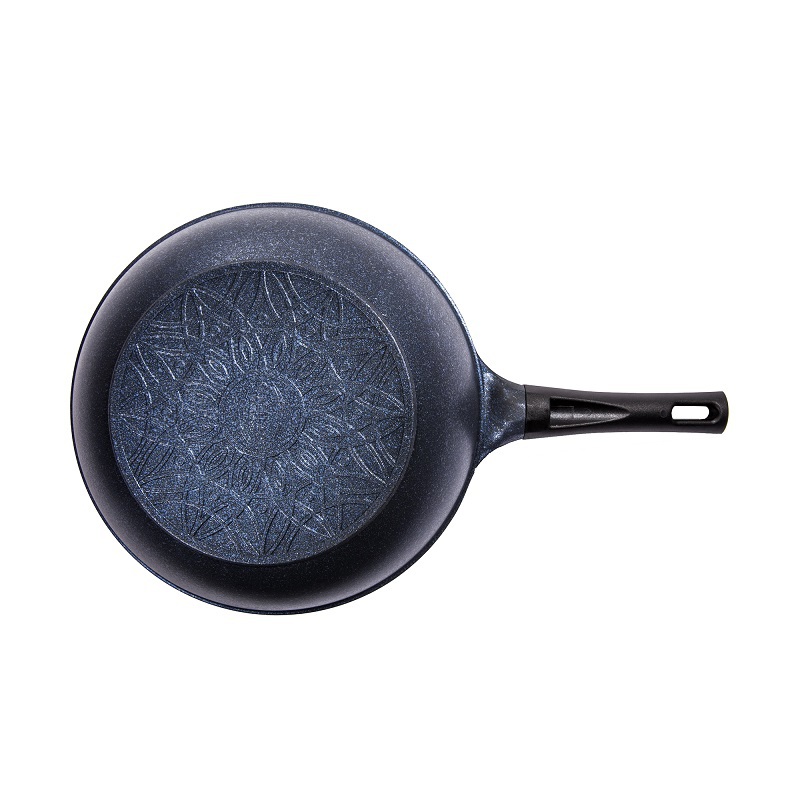 进口韩国炒锅品牌-QueenArtInoble专利涂层不粘炒锅窄底直手把