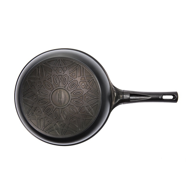 韩国进口锅-QueenArt麦饭石不粘无油烟平底煎锅直手把