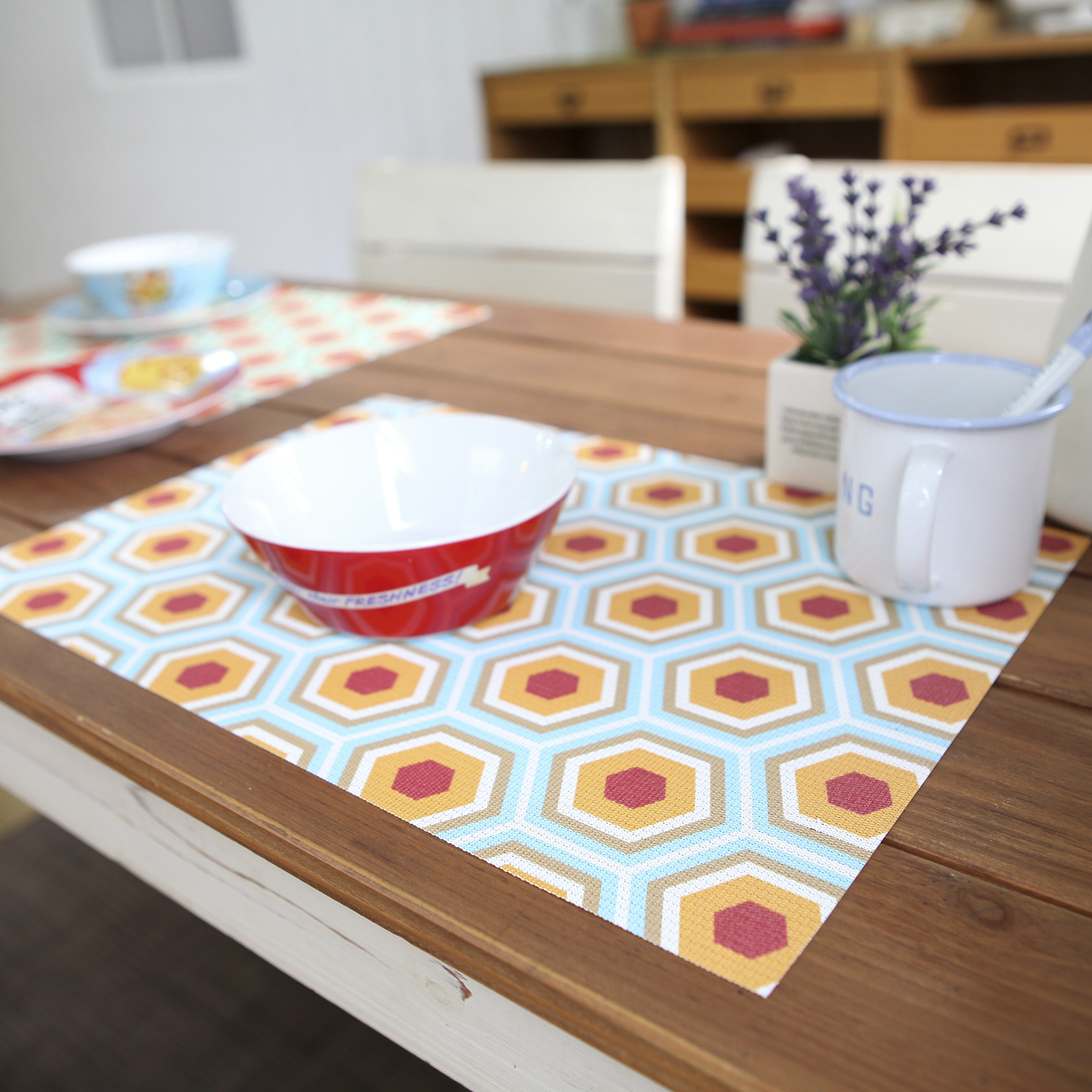 韩国进口创意餐具硅胶垫-MallowSpace高级环保PVC餐垫