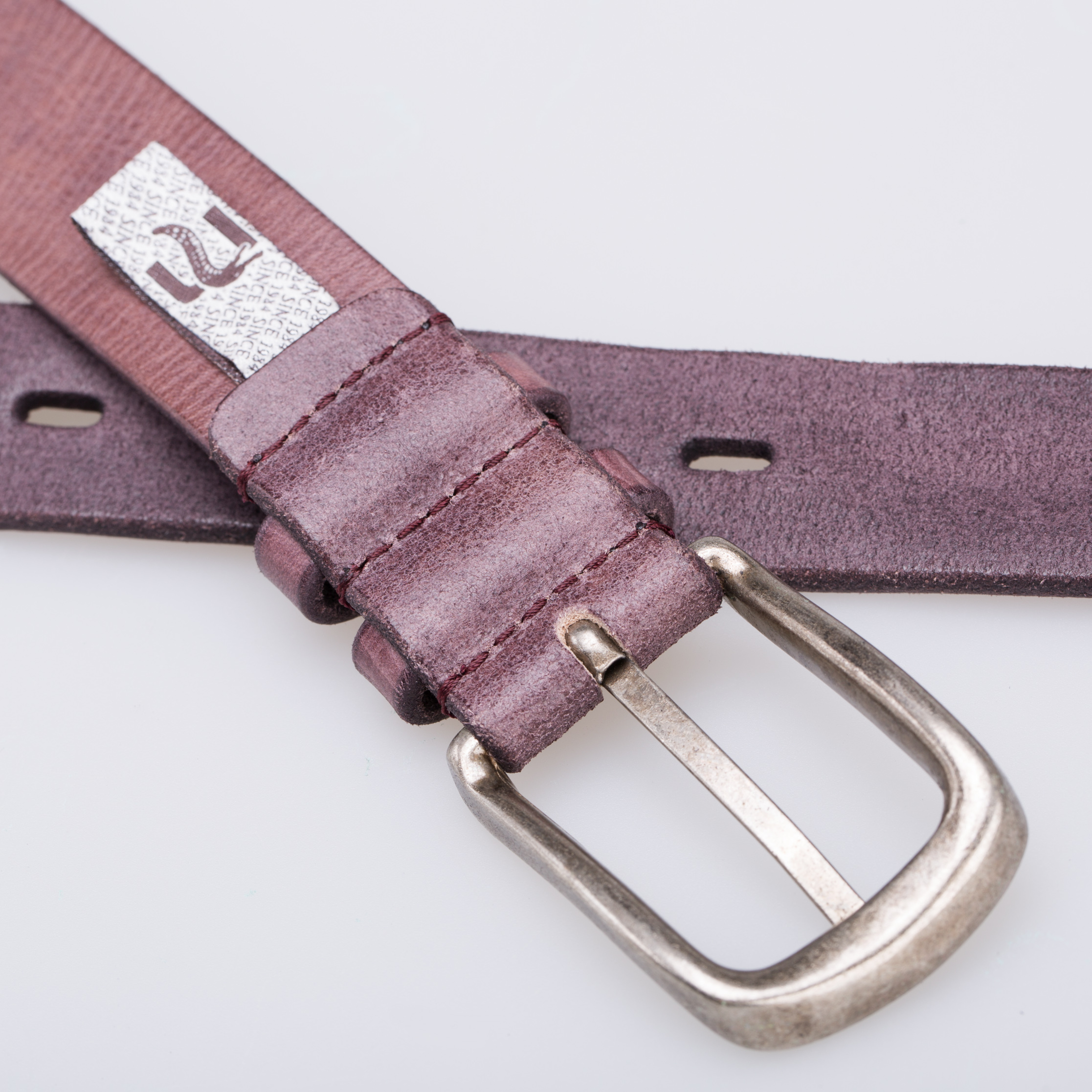 意大利进口男士正品皮带-Martinica翻毛擦色皮带