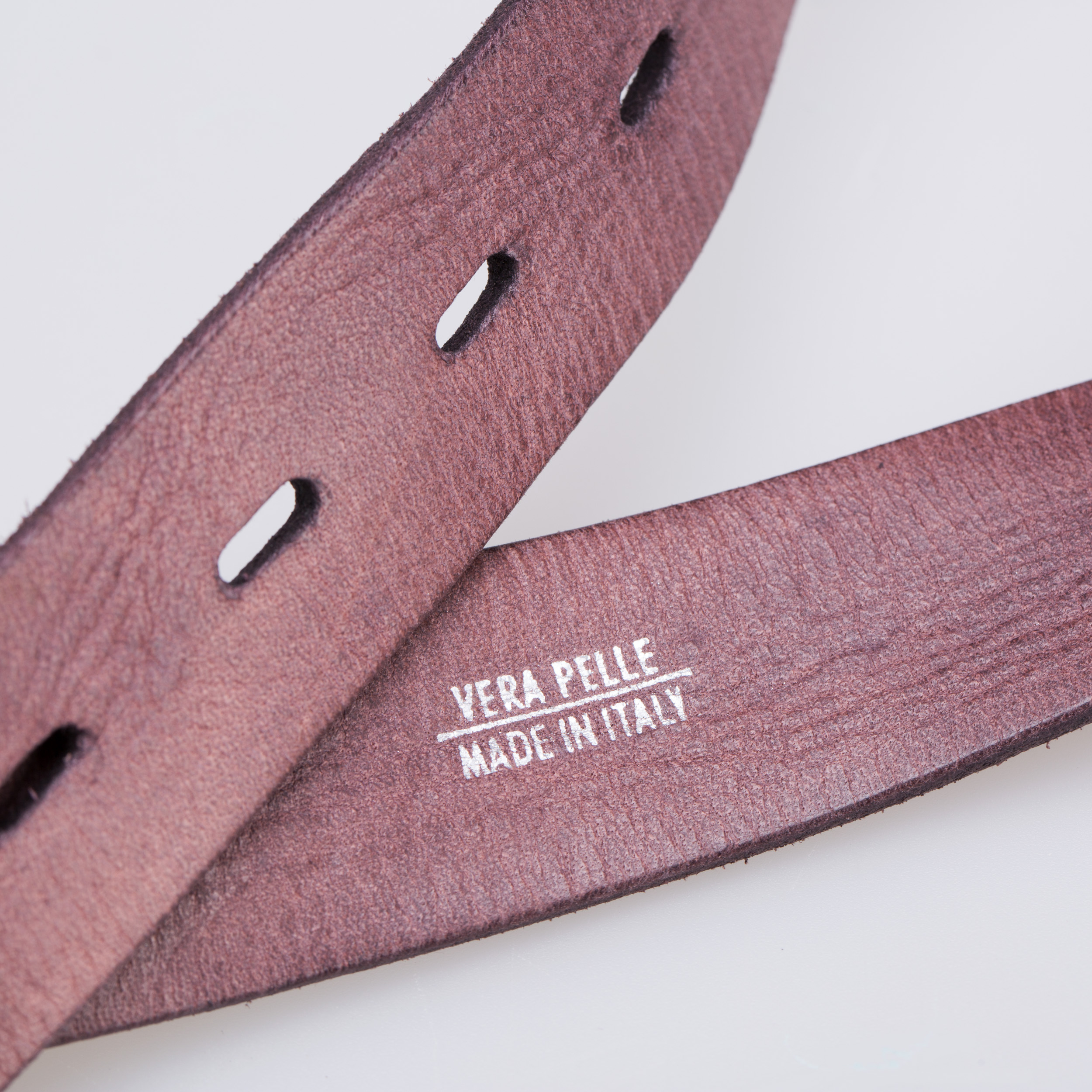 意大利进口男士正品皮带-Martinica翻毛擦色皮带