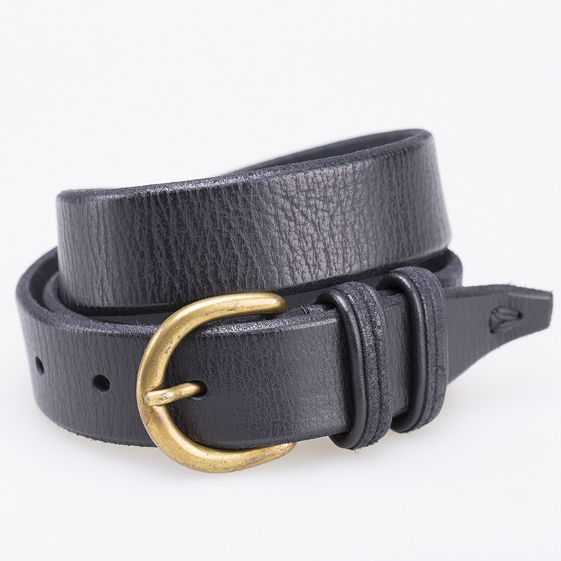 意大利进口男士牛仔裤皮带-Martinica宽版椭圆形皮带扣皮带