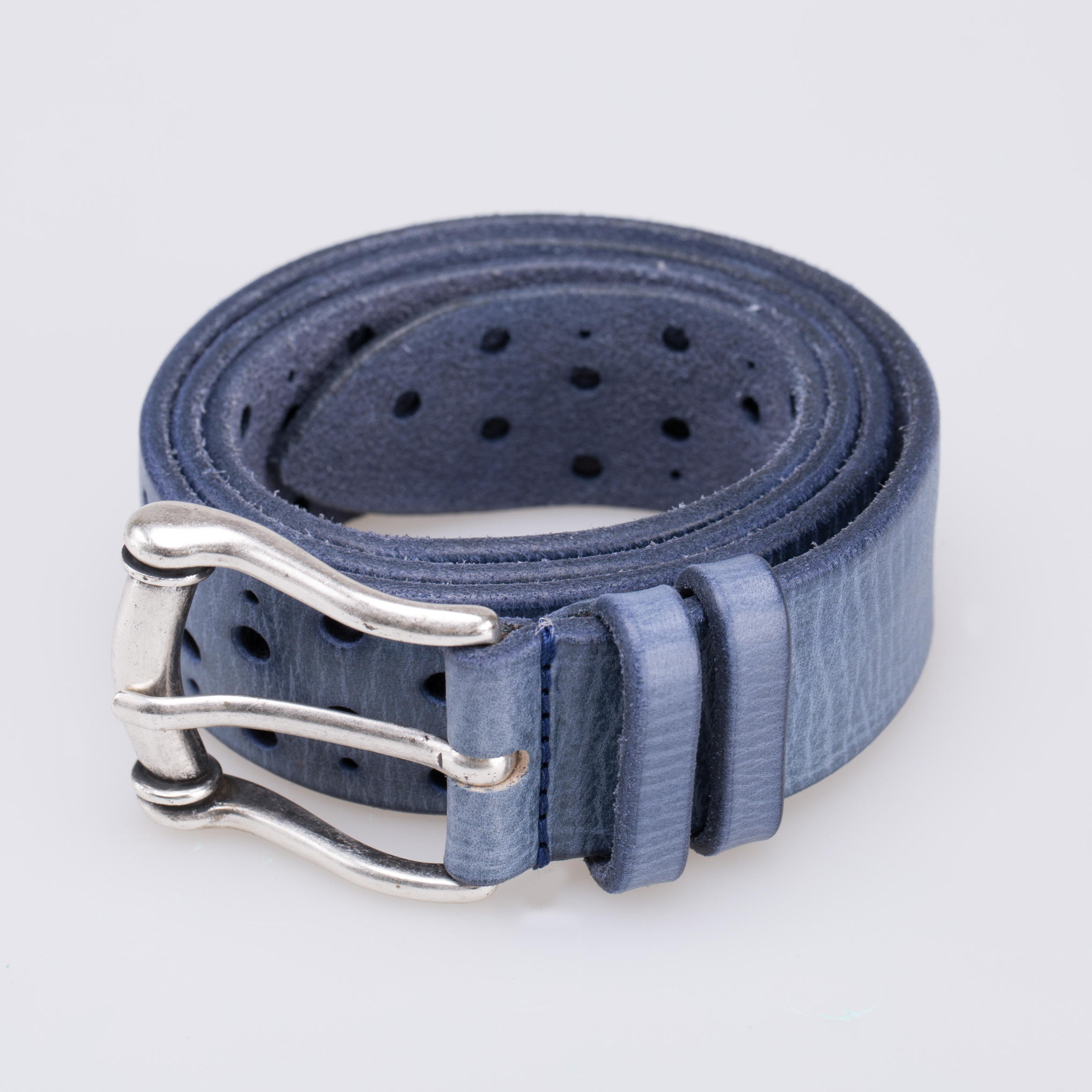 意大利进口帆布皮带-Martinica圆形镂空皮带