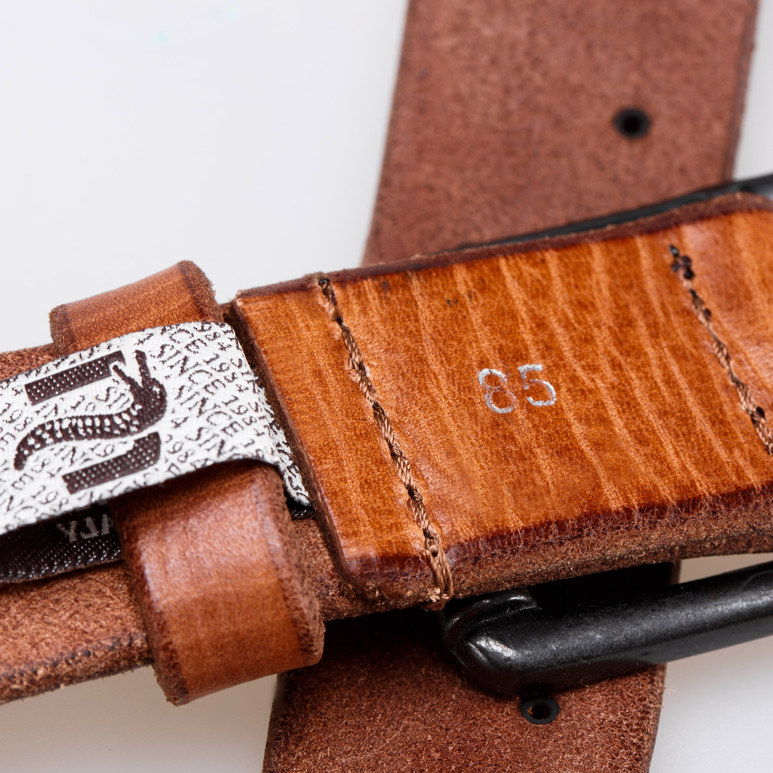 意大利进口女牛皮皮带-Martinica激光灼几何图案皮带