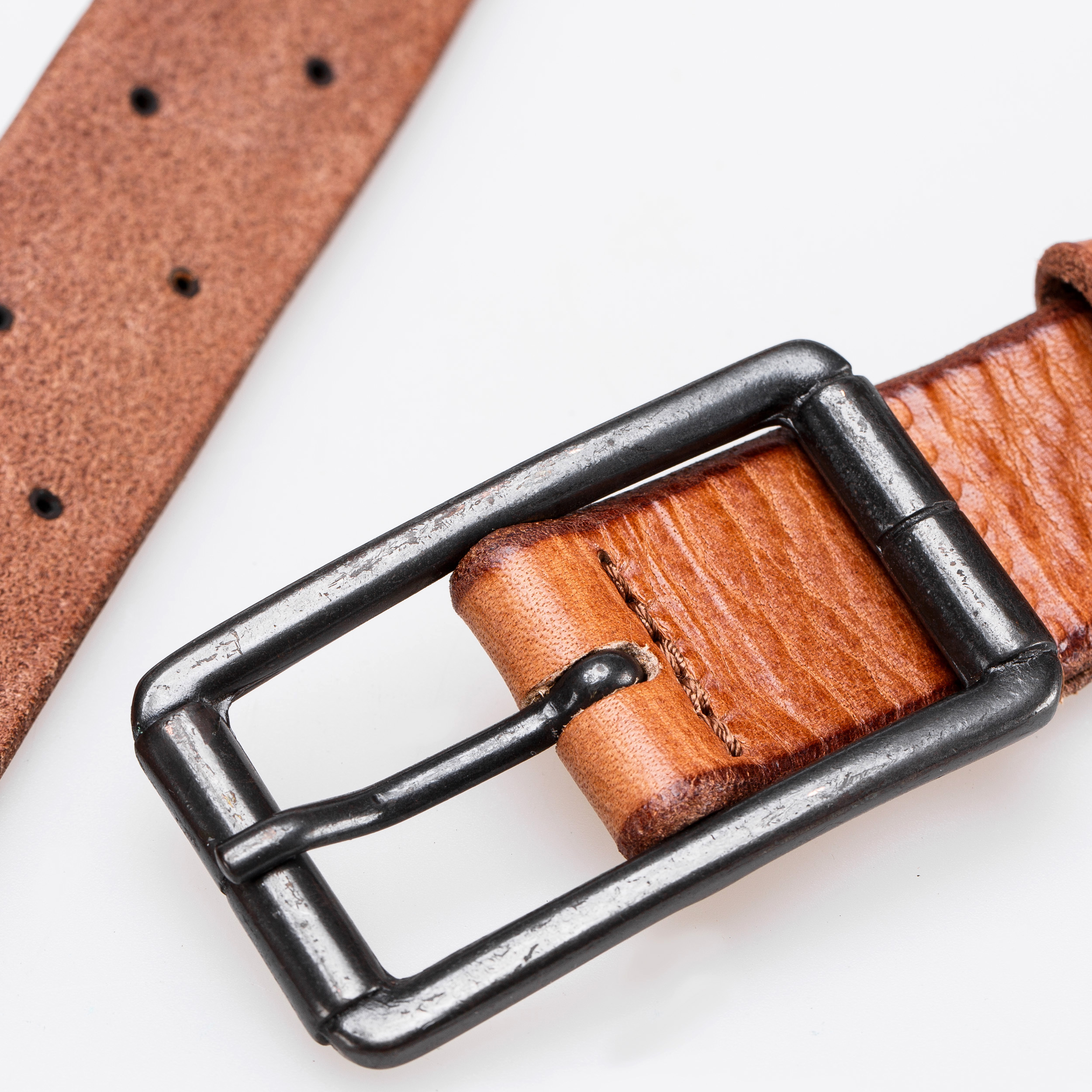 意大利进口女牛皮皮带-Martinica激光灼几何图案皮带