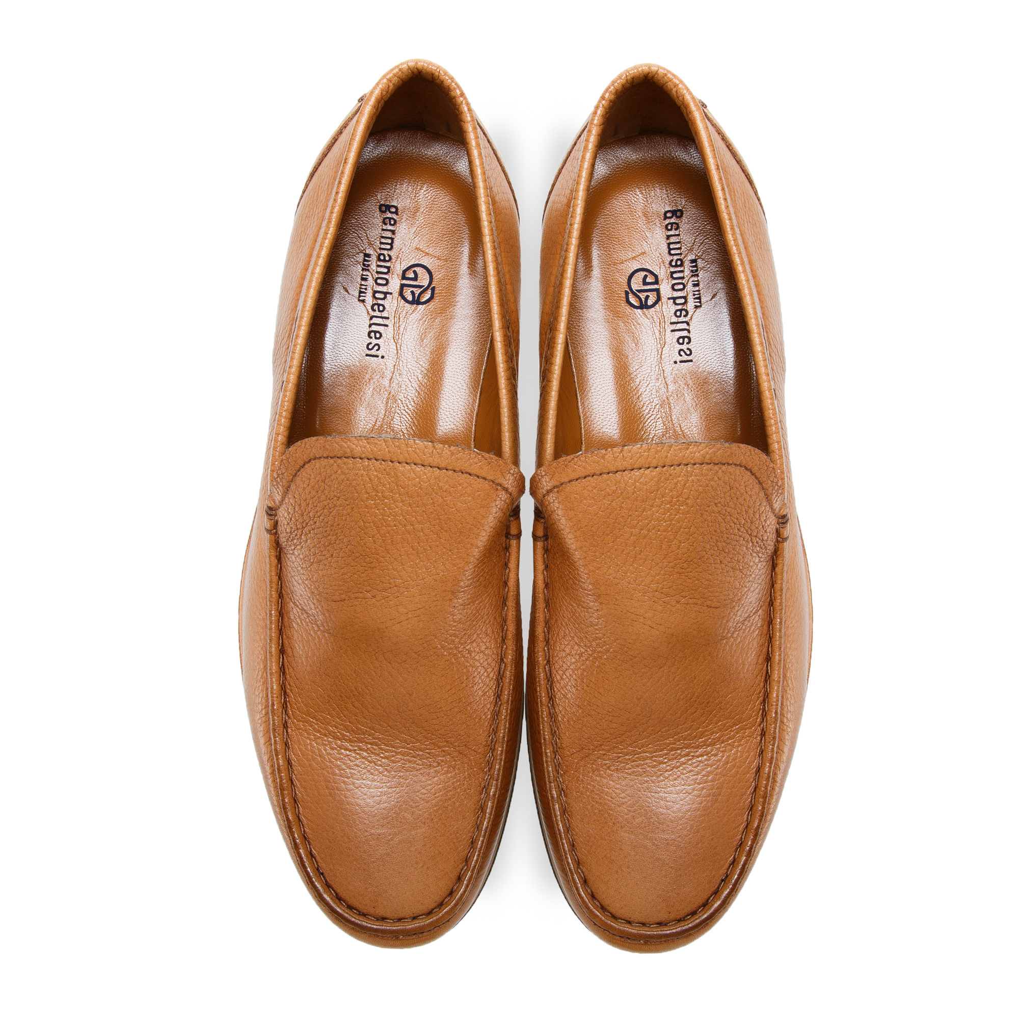 意大利进口品牌休闲鞋-Bellesi 荔枝纹船鞋