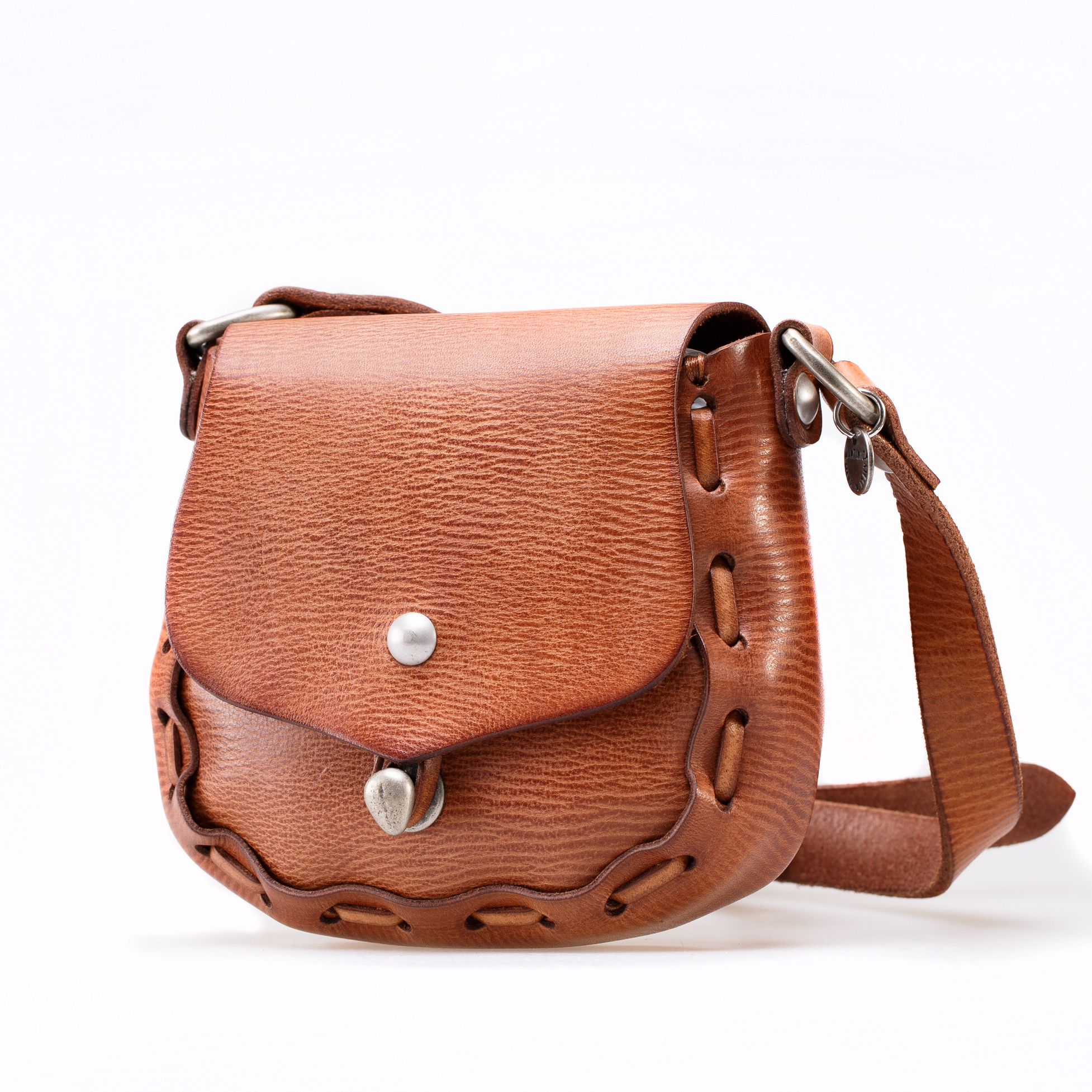 意大利进口真皮马鞍包-Martinica单色头层牛皮马鞍包