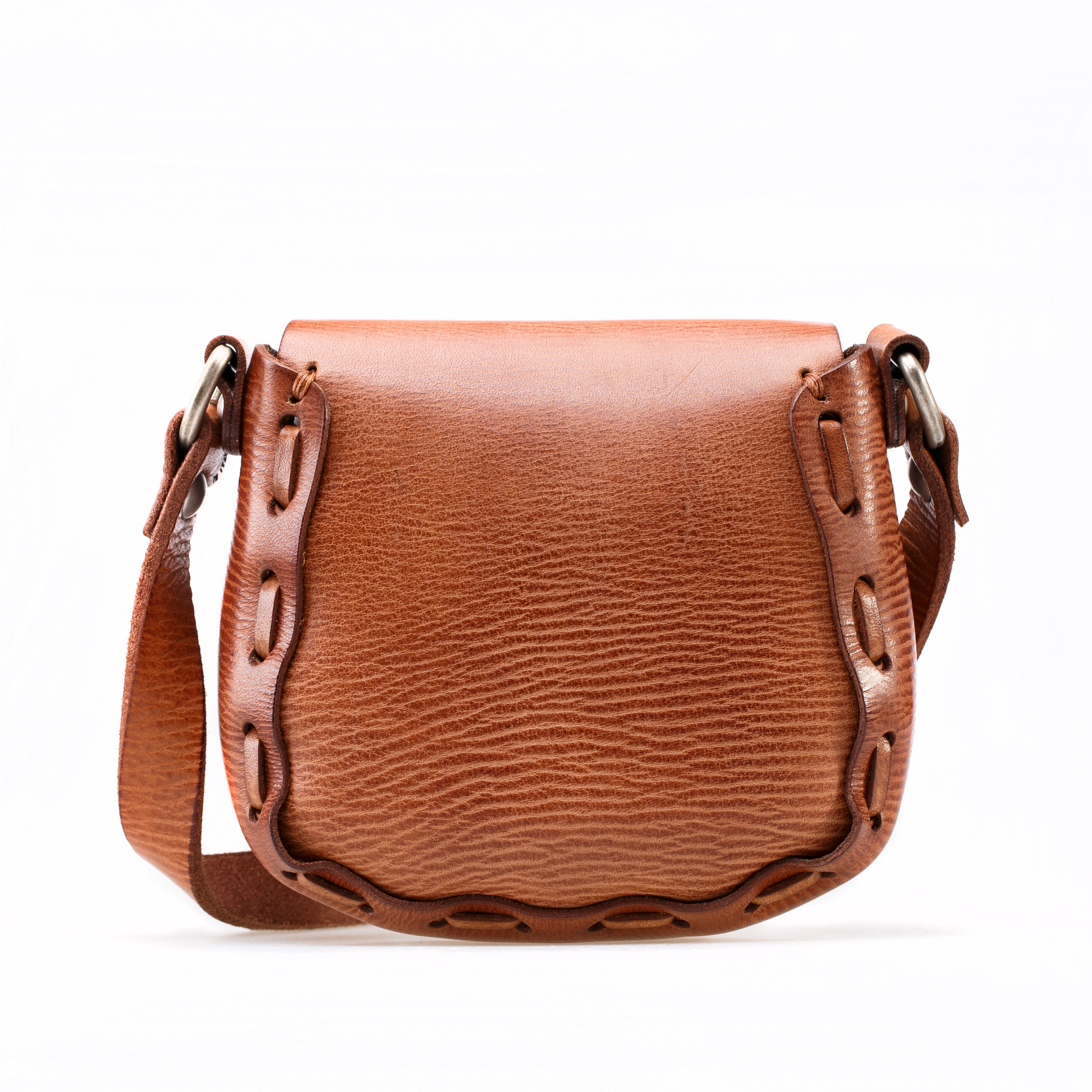 意大利进口真皮马鞍包-Martinica单色头层牛皮马鞍包