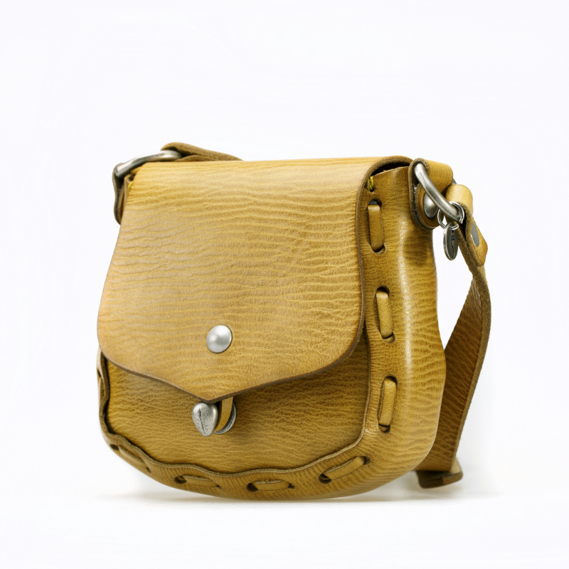 意大利进口牛皮马鞍包-Martinica单色头层牛皮马鞍包