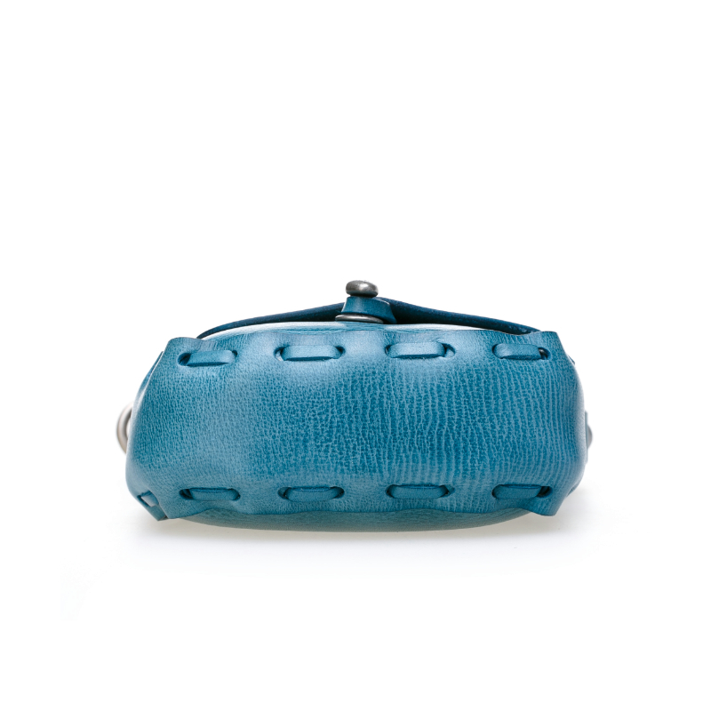 意大利进口小牛皮马鞍包-Martinica单色头层牛皮马鞍包