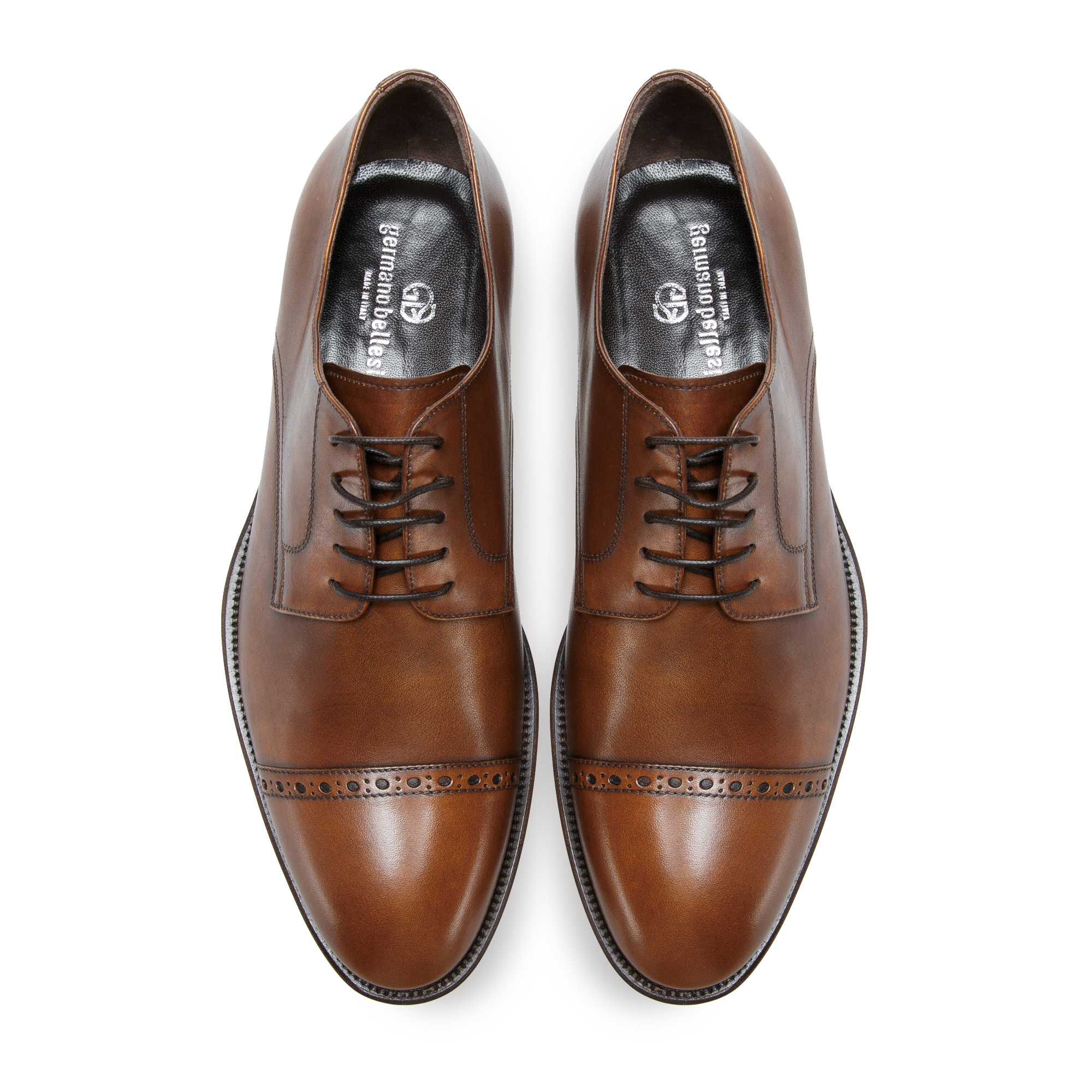 意大利进口真正牛皮鞋-Bellesi 系带尖头包皮牛皮鞋