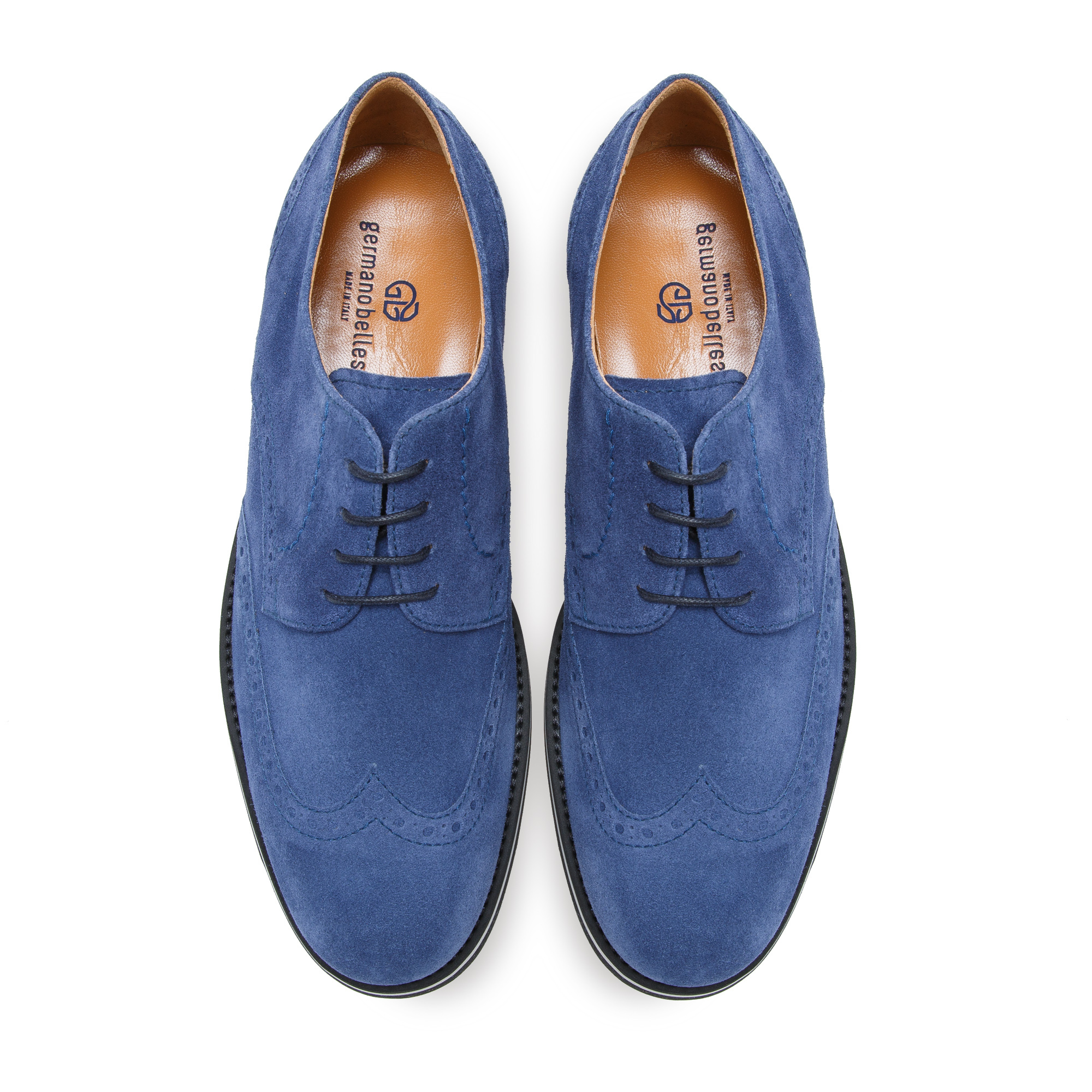 意大利进口黑色牛津鞋-Bellesi 翻毛皮英伦牛津鞋