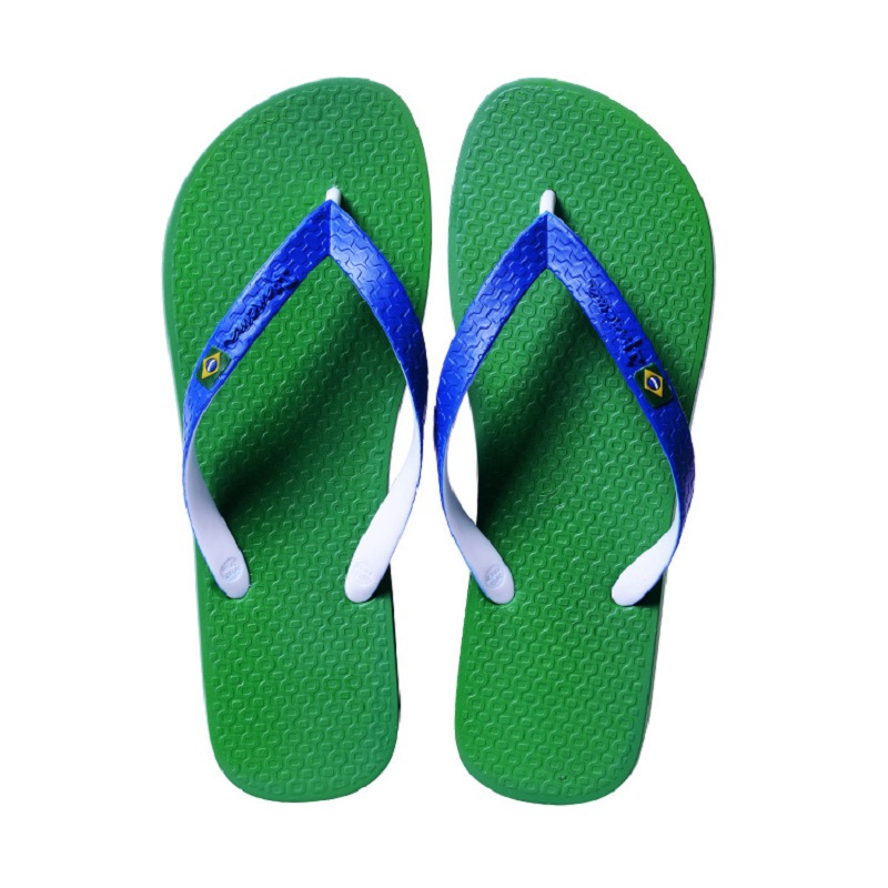 巴西进口超高人字拖-IPANEMA男士双色夹心国旗系列人字拖拖鞋 巴西进口超高人字拖-IPANEMA男士双色夹心国旗系列人字拖拖鞋