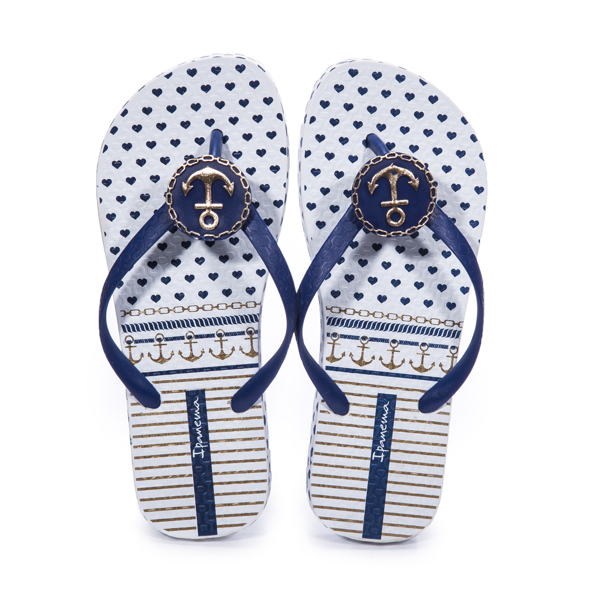 巴西进口拖鞋图案-IPANEMA女式换饰品海军风系列人字拖拖鞋 - 拖鞋图案 巴西进口拖鞋图案-IPANEMA女式换饰品海军风系列人字拖拖鞋 - 拖鞋图案