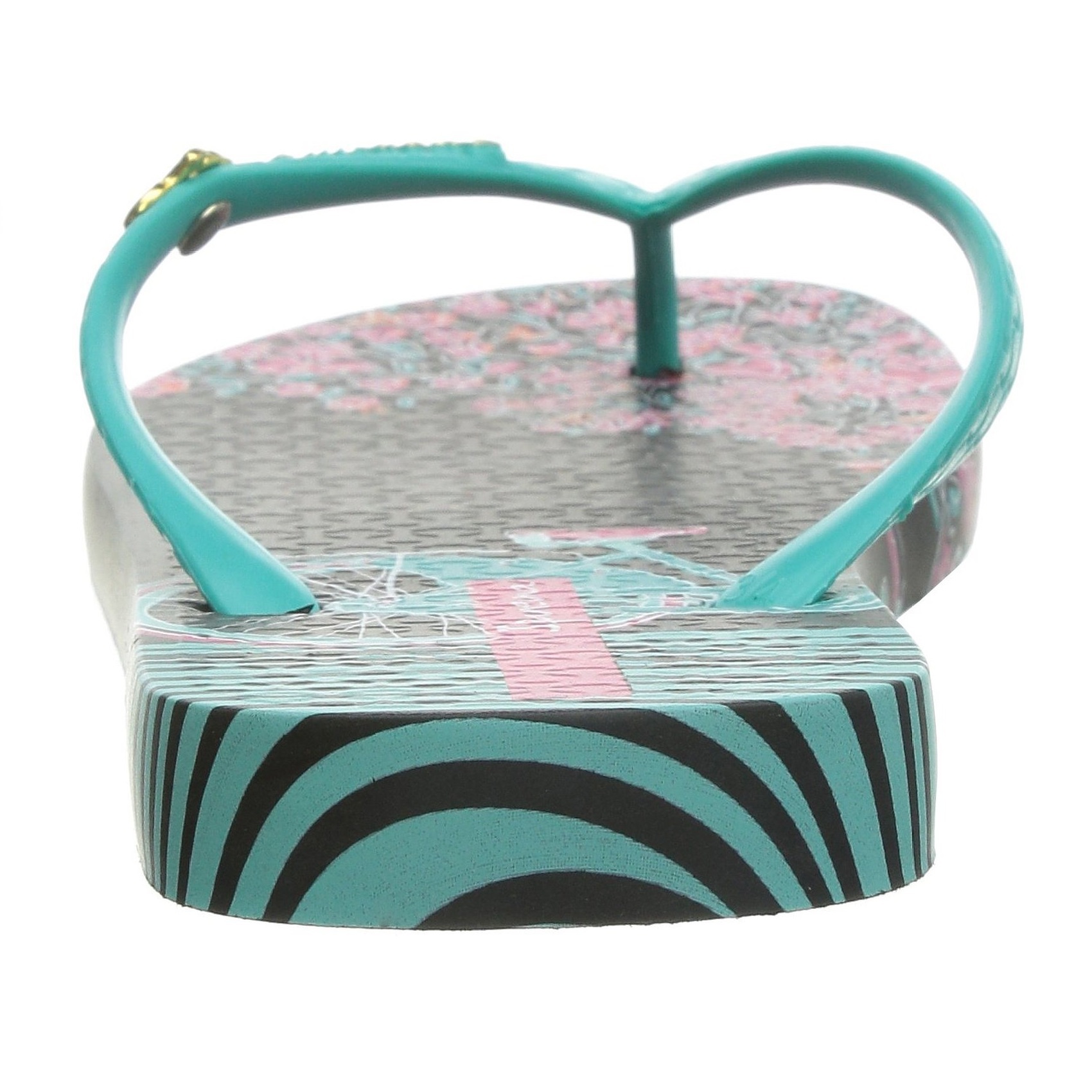 巴西进口防静电拖鞋-IPANEMA女式自行车版画人字拖拖鞋