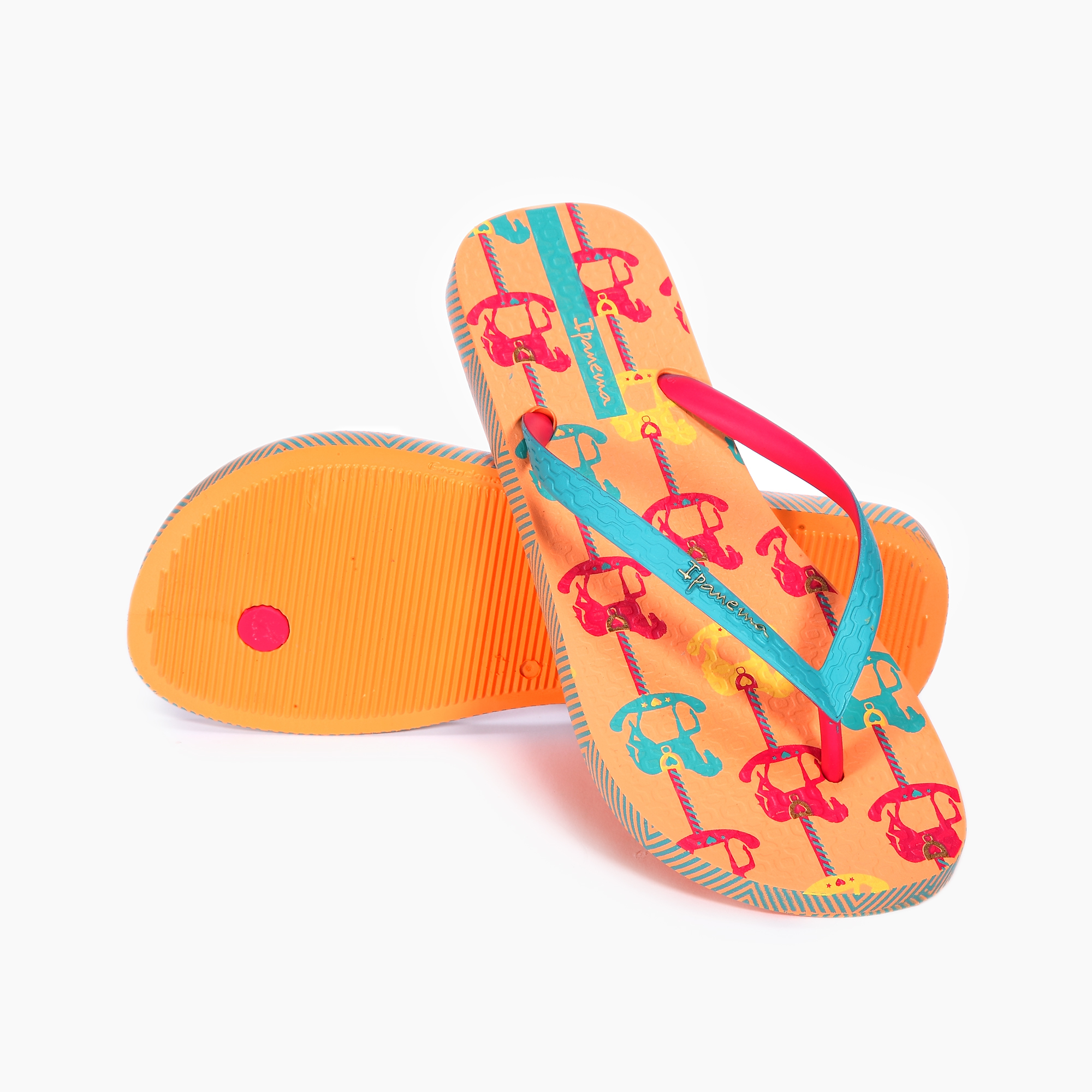 巴西进口夏天拖鞋-IPANEMA女式3D别样系列人字拖拖鞋