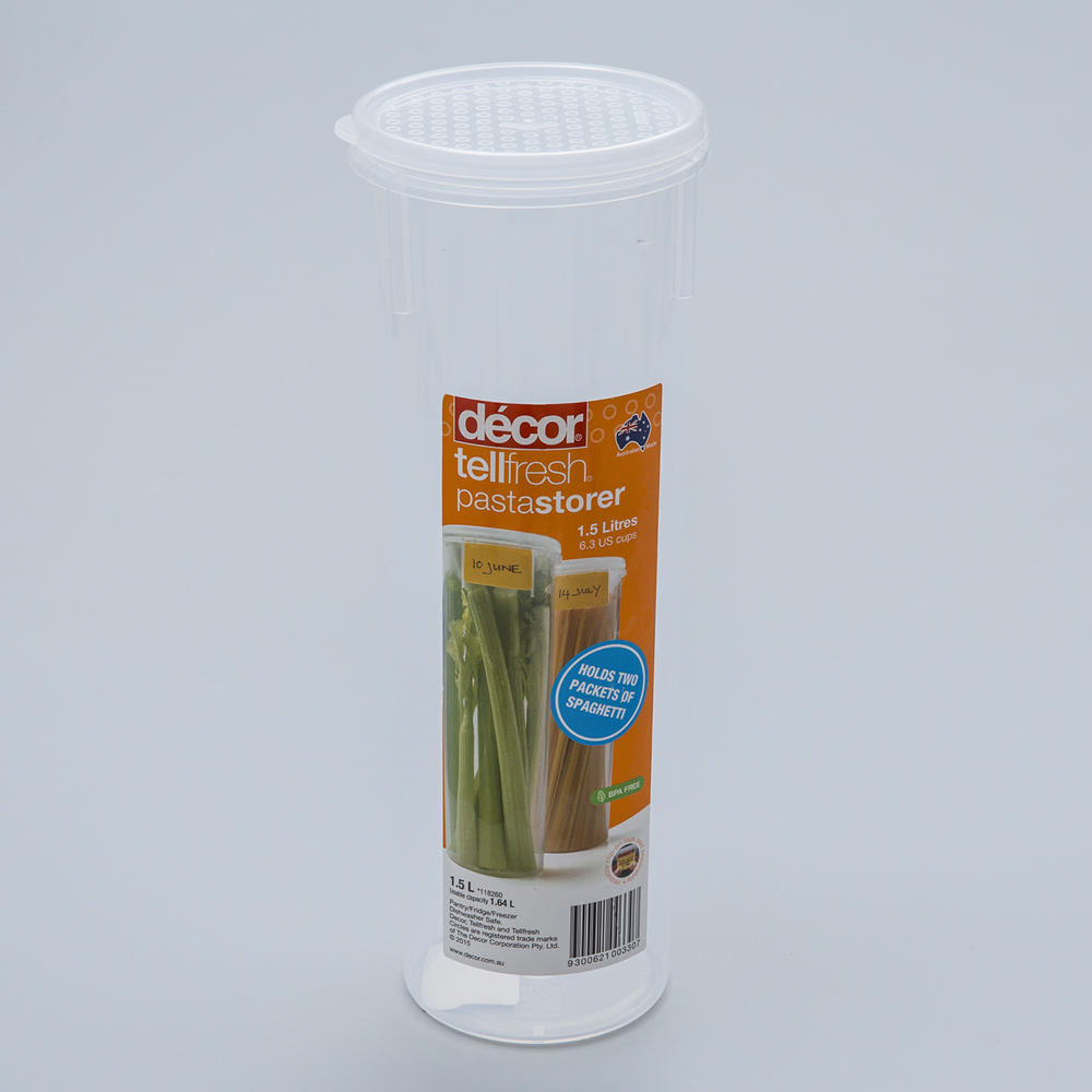 澳大利亚进口面条保鲜盒-澳洲Décor TELLFRESH系列意面/挂面容纳盒1.5L 澳大利亚进口面条保鲜盒-澳洲Décor TELLFRESH系列意面/挂面容纳盒1.5L