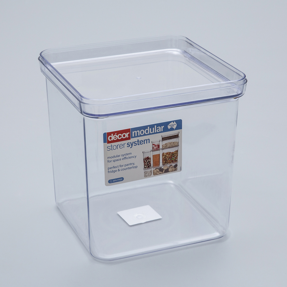 澳大利亚进口带扣保鲜盒-澳洲Décor MODULAR系列加高正方形保鲜盒7.25L 澳大利亚进口带扣保鲜盒-澳洲Décor MODULAR系列加高正方形保鲜盒7.25L