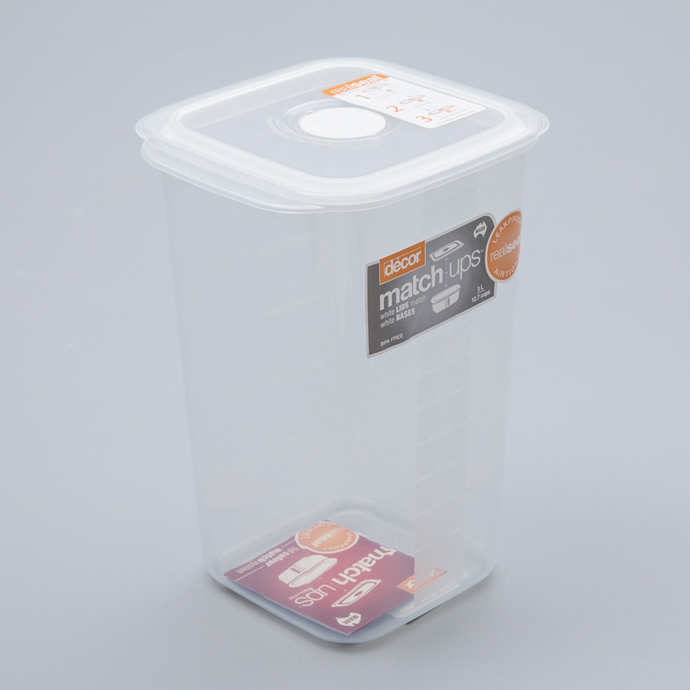 澳大利亚进口保鲜盒-澳洲Décor MATCH UPS系列加高长方形保鲜盒3L 澳大利亚进口保鲜盒-澳洲Décor MATCH UPS系列加高长方形保鲜盒3L