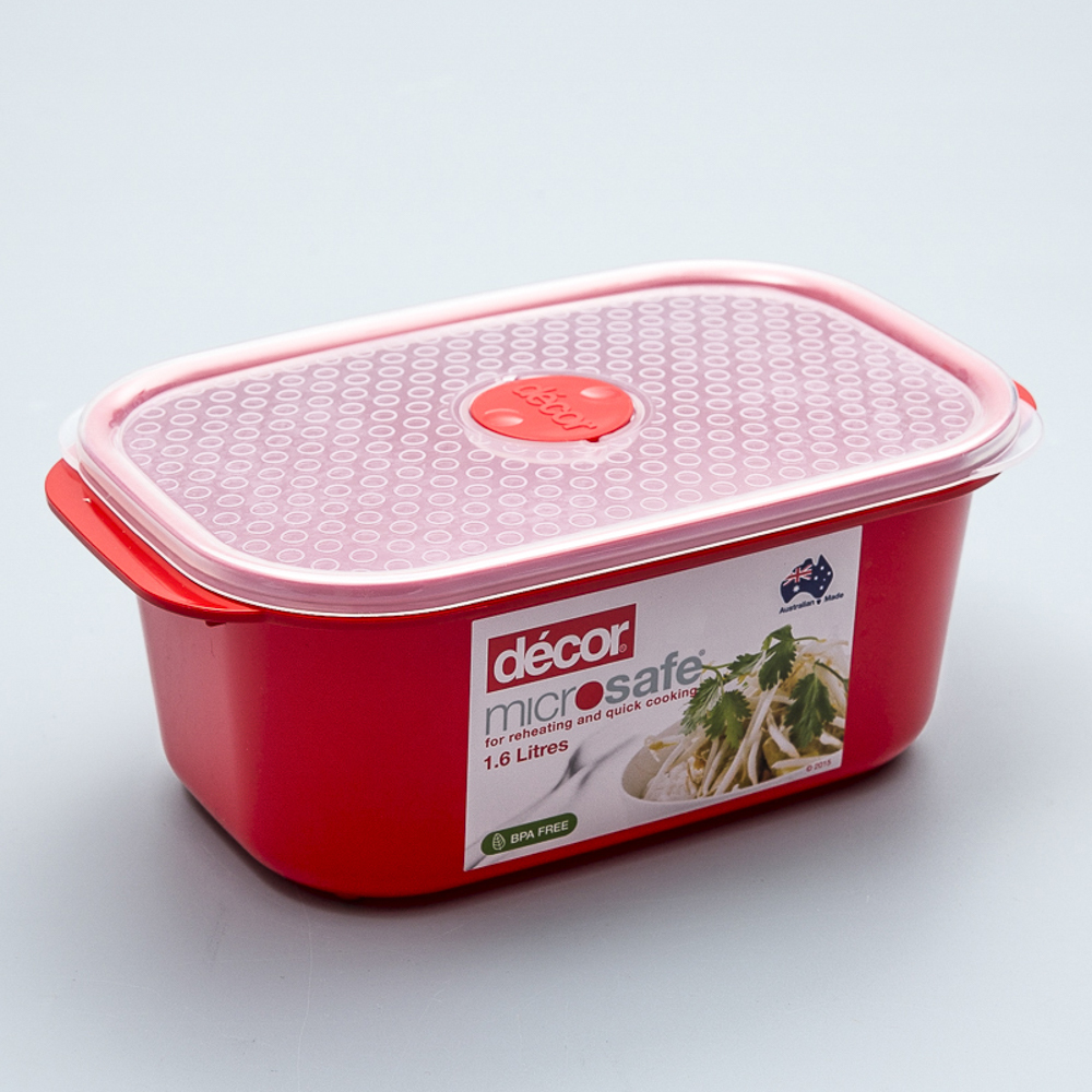 澳大利亚进口密闭保鲜盒-澳洲Décor MICROSAFE系列长方形出气阀把手保鲜盒 澳大利亚进口密闭保鲜盒-澳洲Décor MICROSAFE系列长方形出气阀把手保鲜盒
