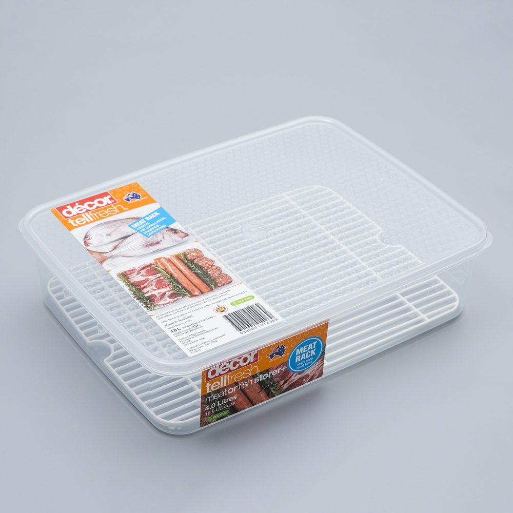 澳大利亚进口肉类保鲜盒-澳洲Décor TELLFRESH系列肉类保鲜盒4L 澳大利亚进口肉类保鲜盒-澳洲Décor TELLFRESH系列肉类保鲜盒4L