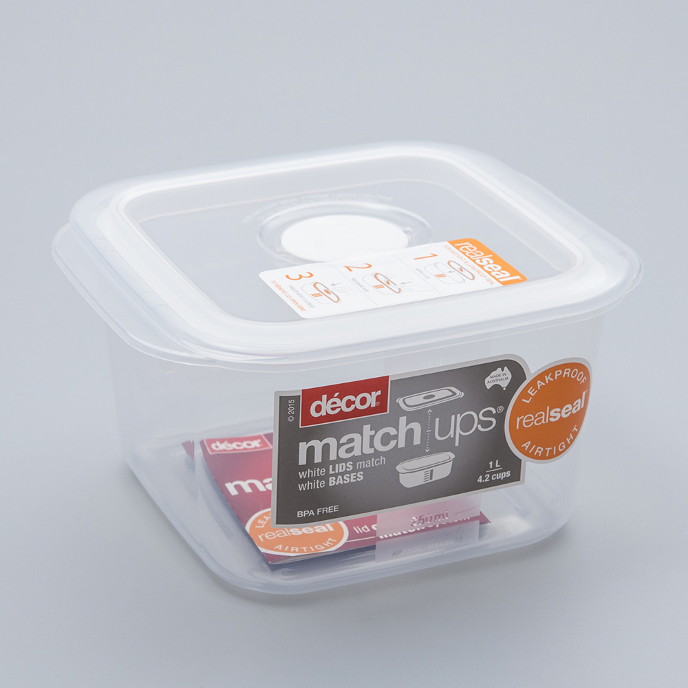 澳大利亚进口正方形保鲜盒-澳洲Décor MATCH UPS系列方形保鲜盒IL 澳大利亚进口正方形保鲜盒-澳洲Décor MATCH UPS系列方形保鲜盒IL